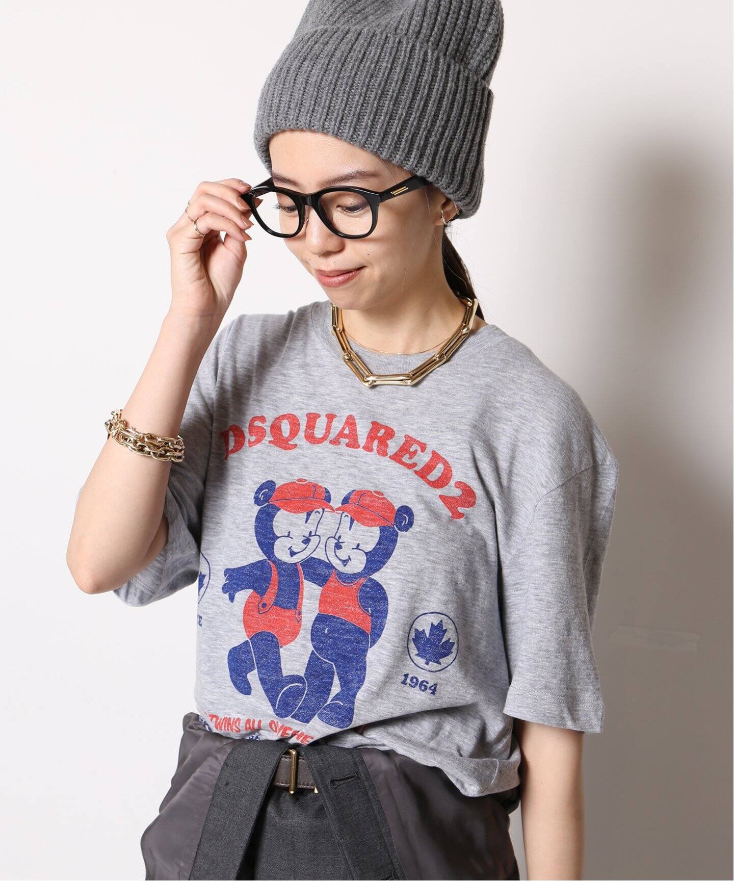 DSQUARED2/ディースクエアード】TWIN BEAR Tシャツ（Tシャツ  