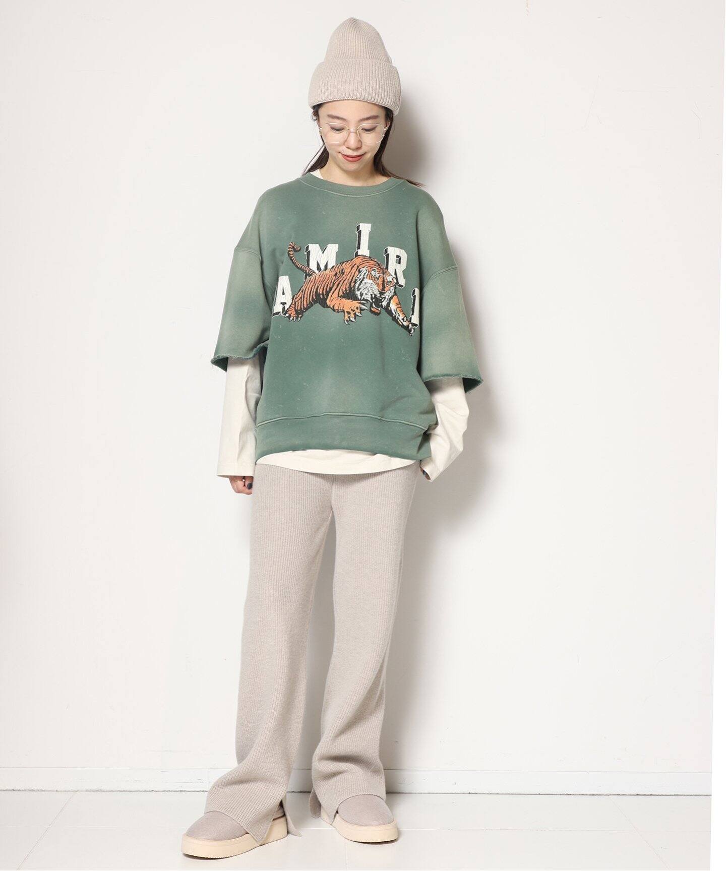 AMIRI/アミリ】TIGER CREWNECK ショートスリーブスウェット 