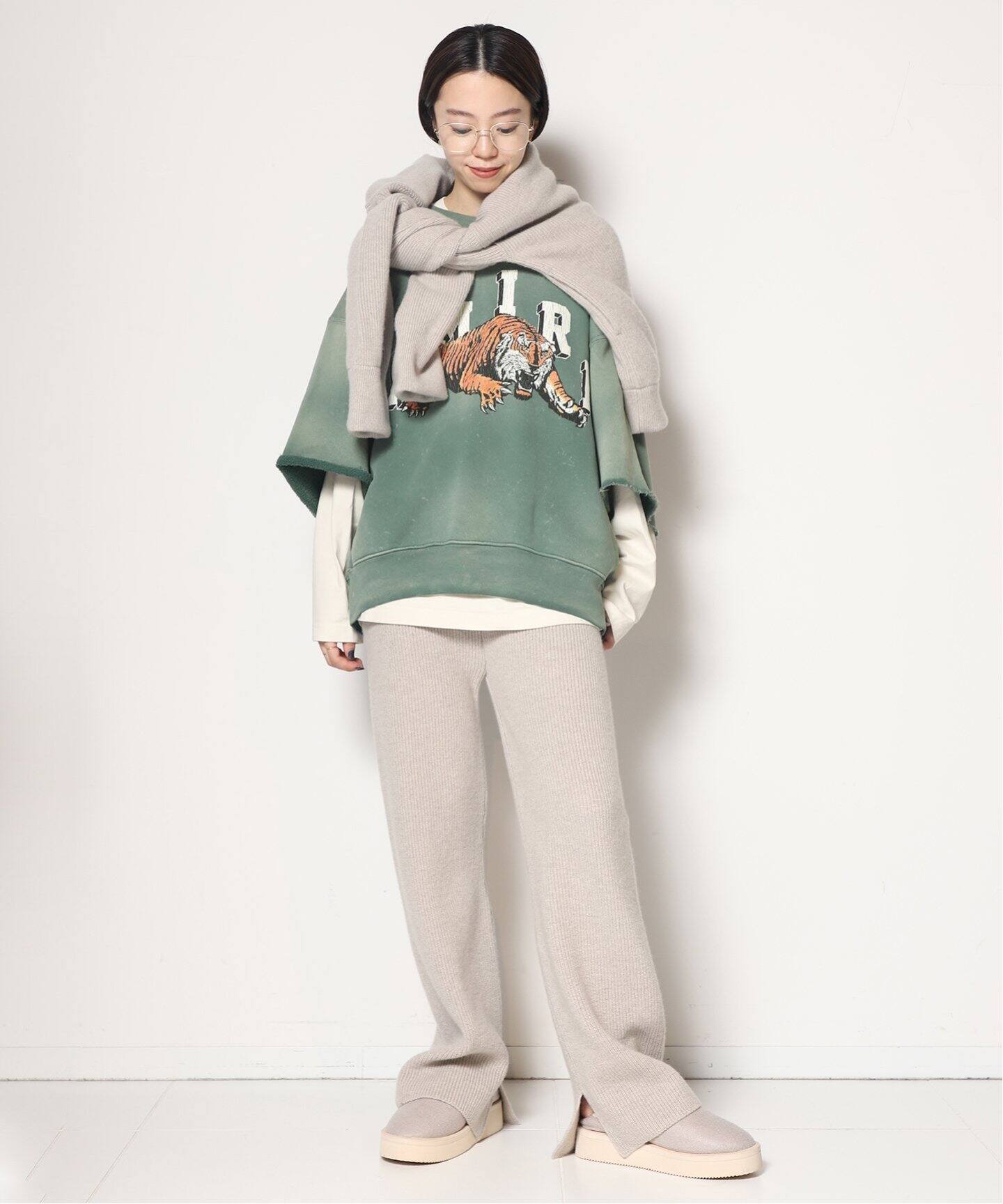 AMIRI/アミリ】TIGER CREWNECK ショートスリーブスウェット  