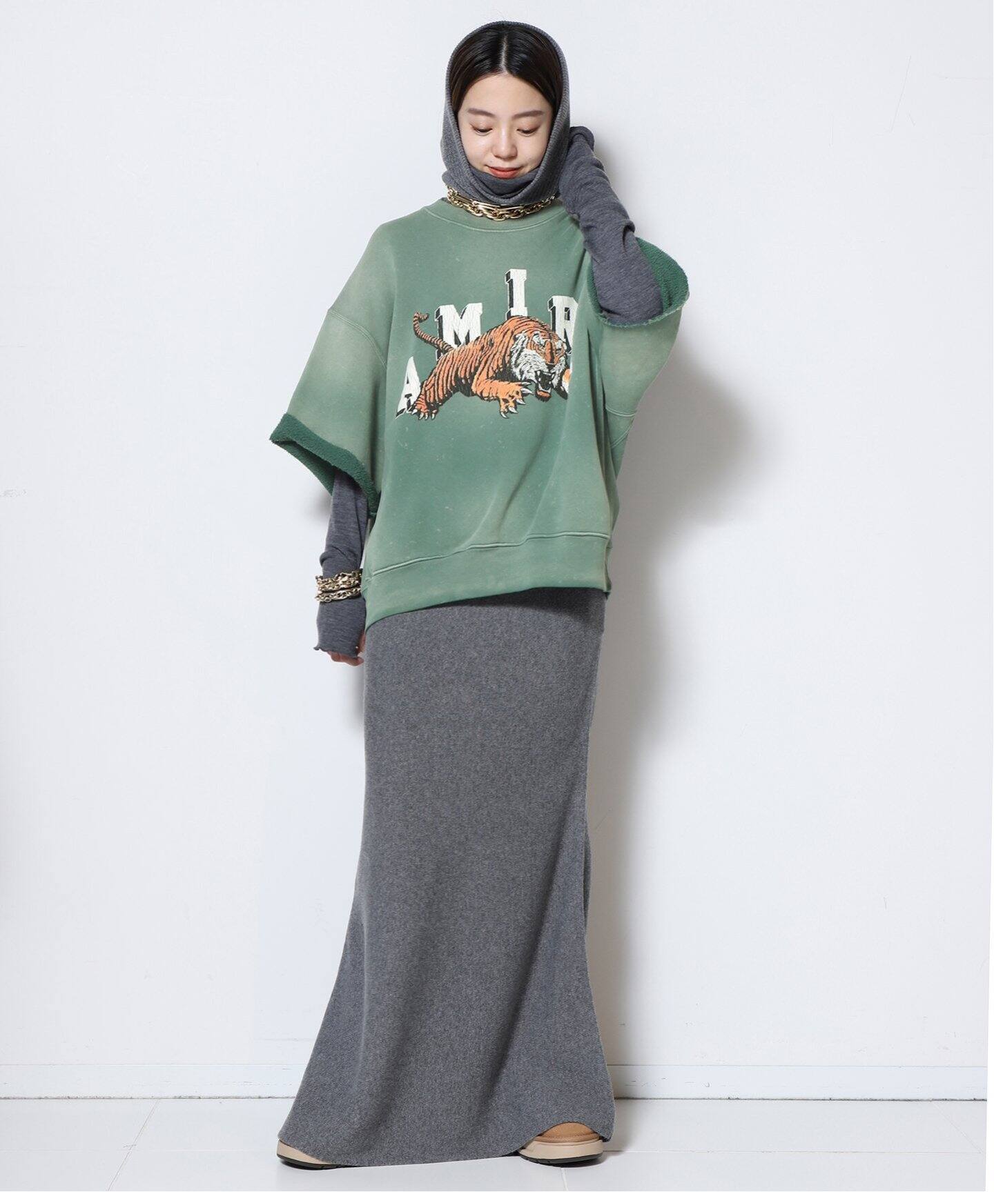 AMIRI/アミリ】TIGER CREWNECK ショートスリーブスウェット  