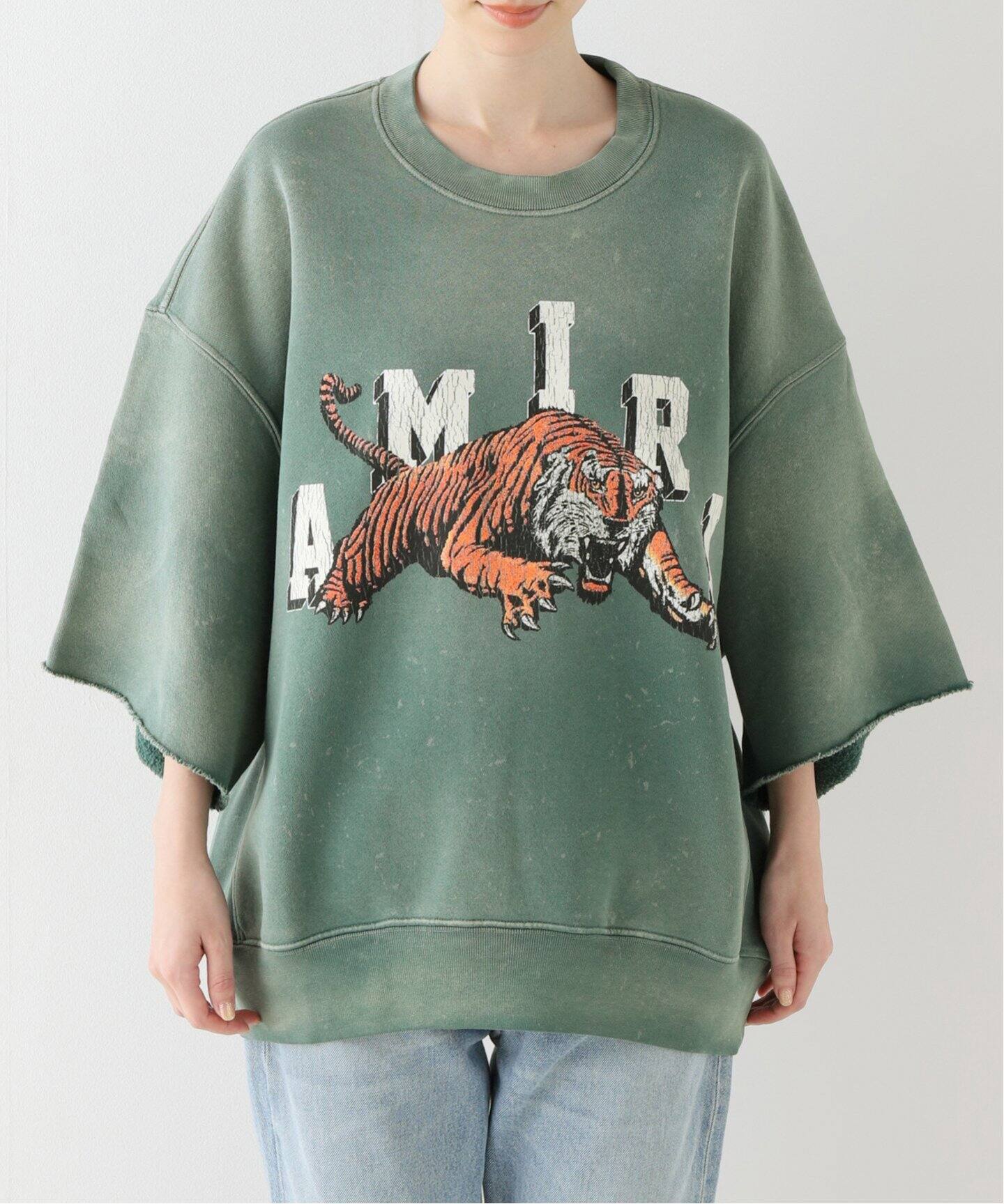 AMIRI/アミリ】TIGER CREWNECK ショートスリーブスウェット 