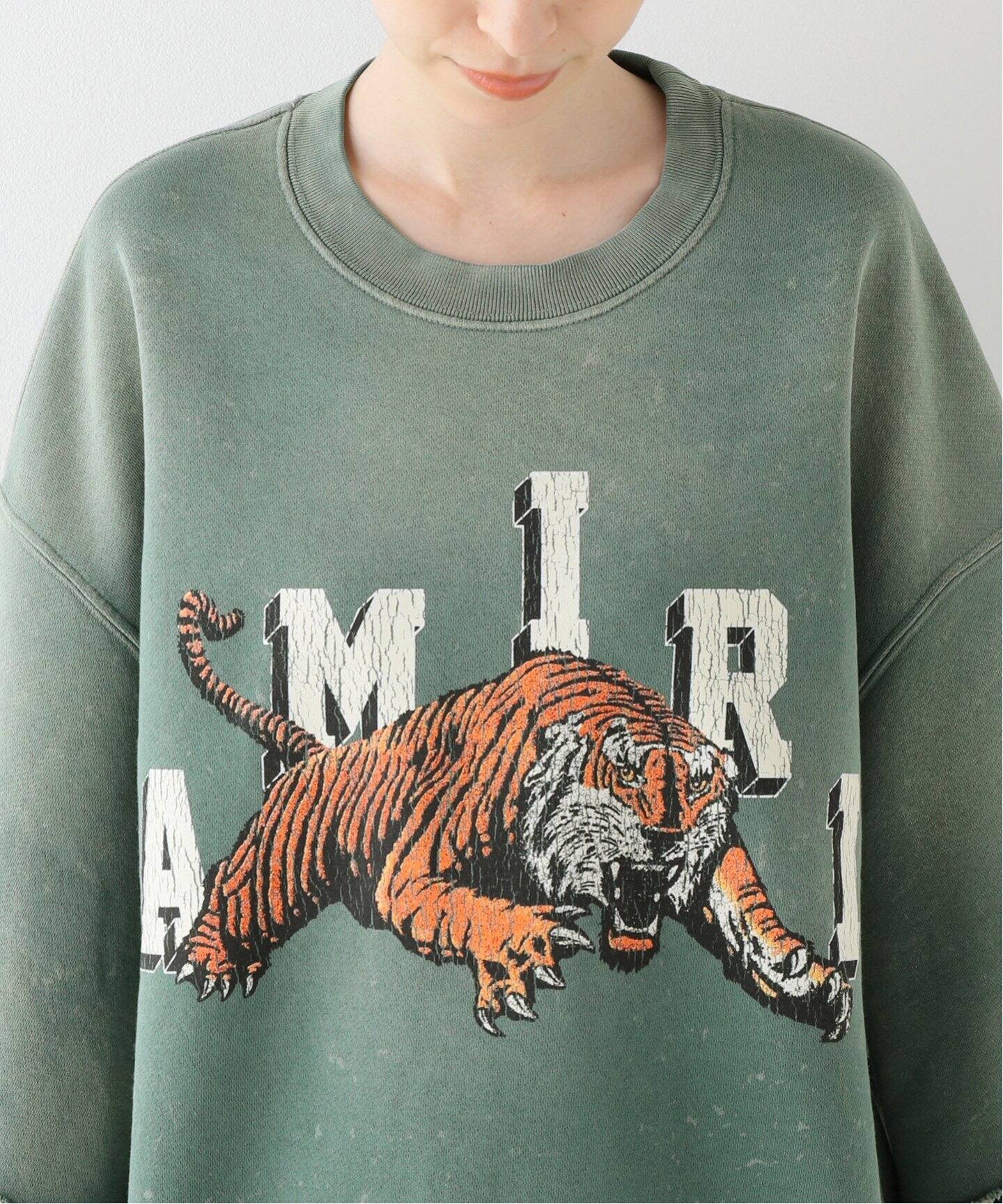 AMIRI/アミリ】TIGER CREWNECK ショートスリーブスウェット  