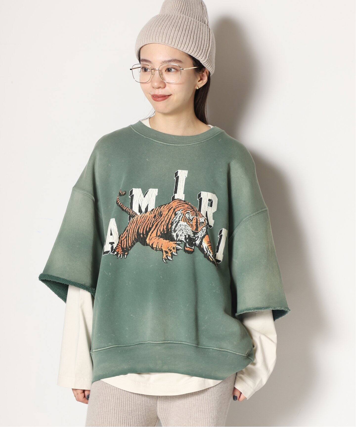AMIRI/アミリ】TIGER CREWNECK ショートスリーブスウェット  