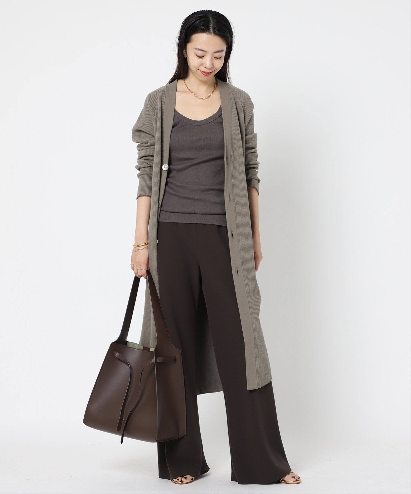 AMERICANA/アメリカーナ】SKINNY LONG カーディガン（カーディガン  