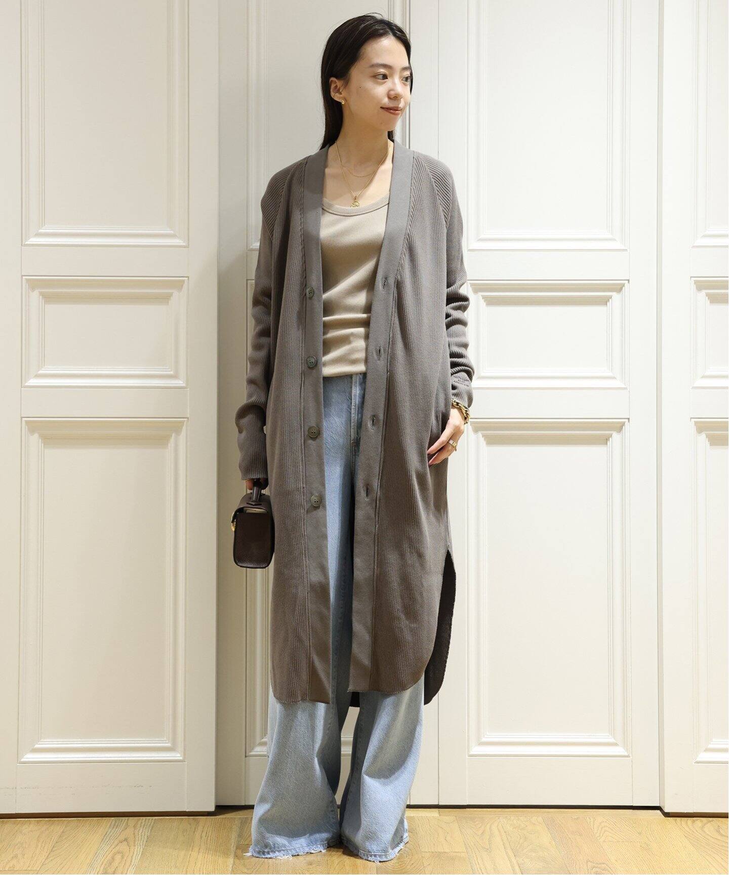 AMERICANA/アメリカーナ】SKINNY LONG カーディガン（カーディガン  