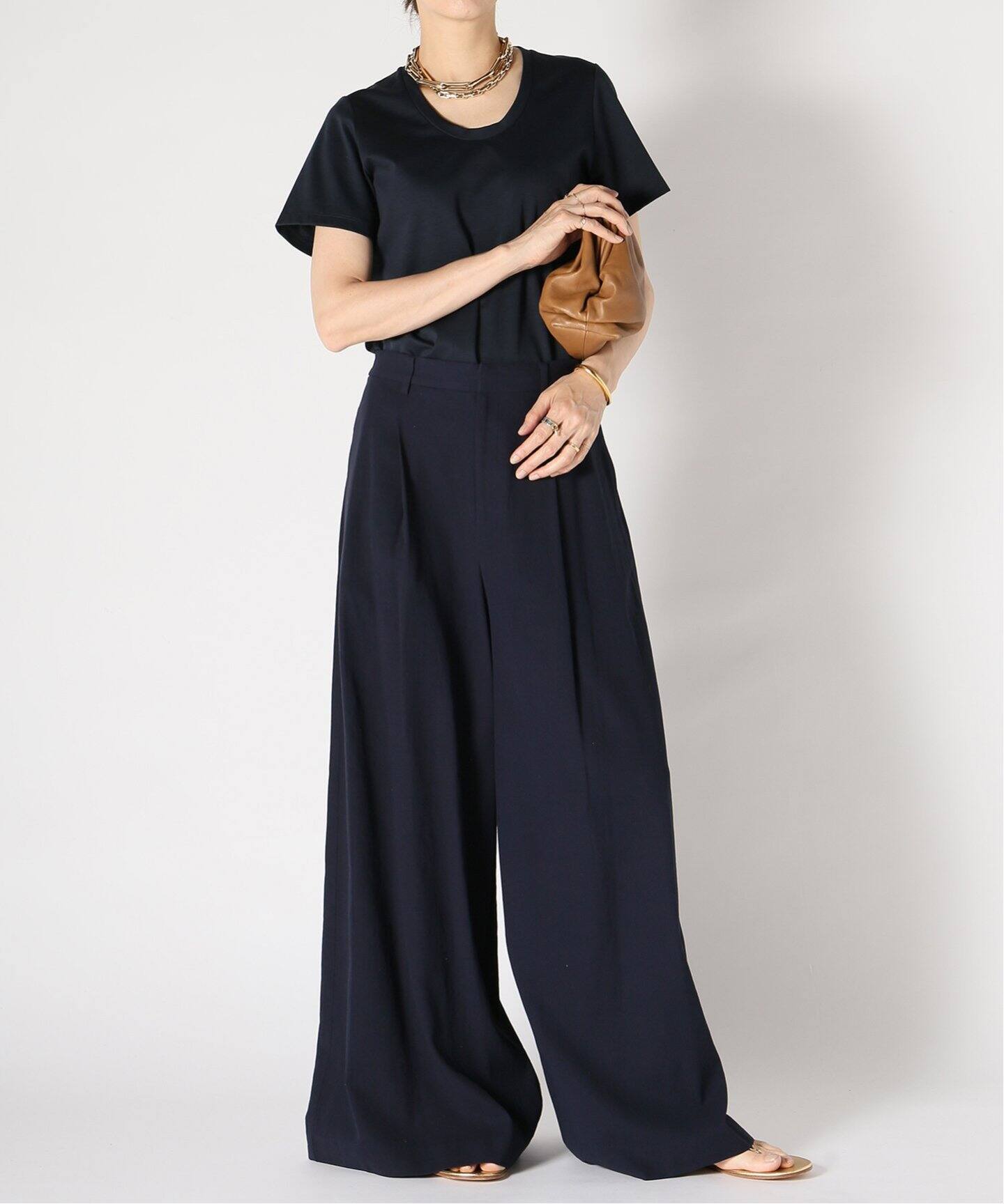 Col Pierrot/コルピエロ】Uネック Tシャツ（Tシャツ／カットソー  