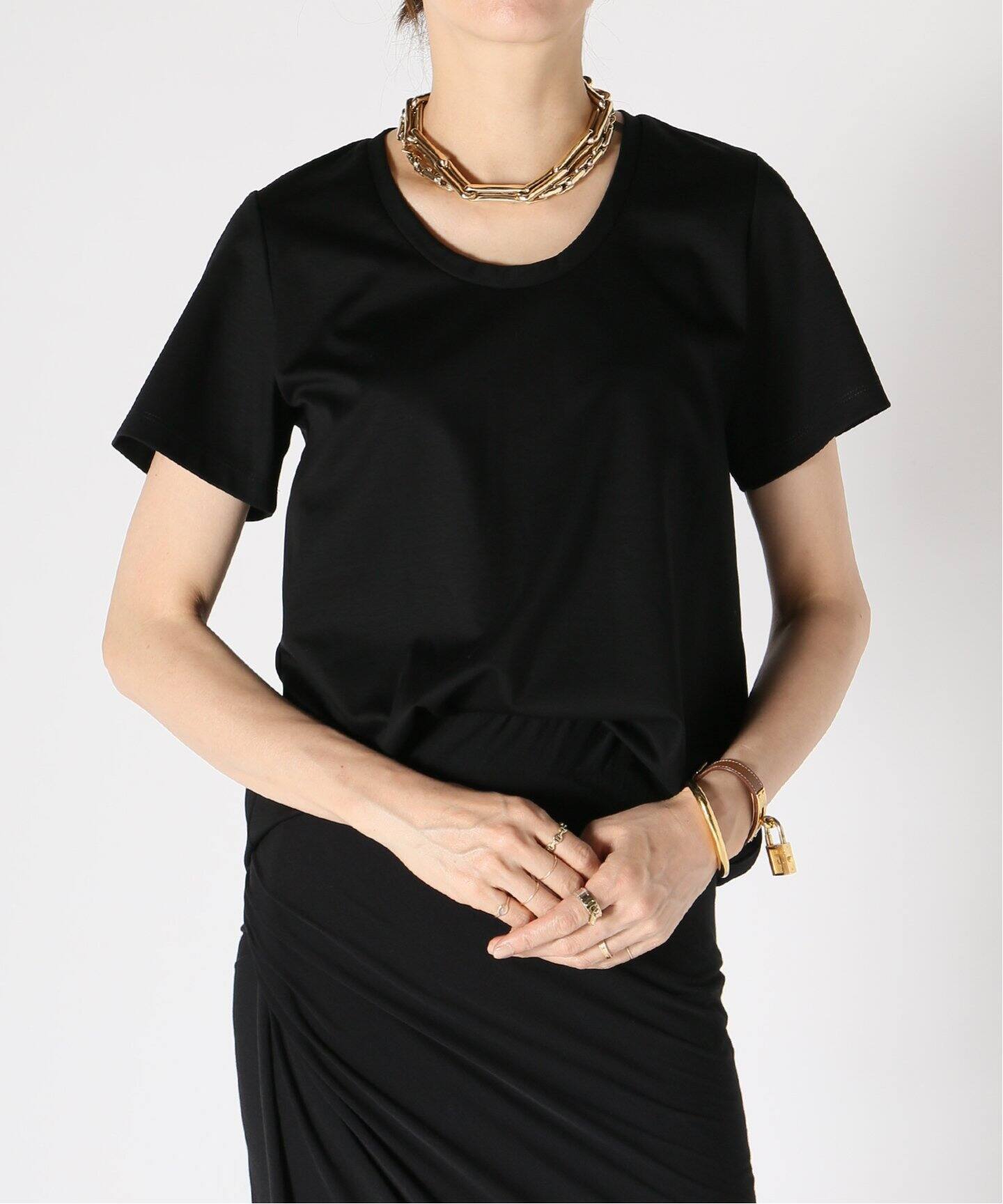 Col Pierrot/コルピエロ】Uネック Tシャツ（Tシャツ／カットソー  