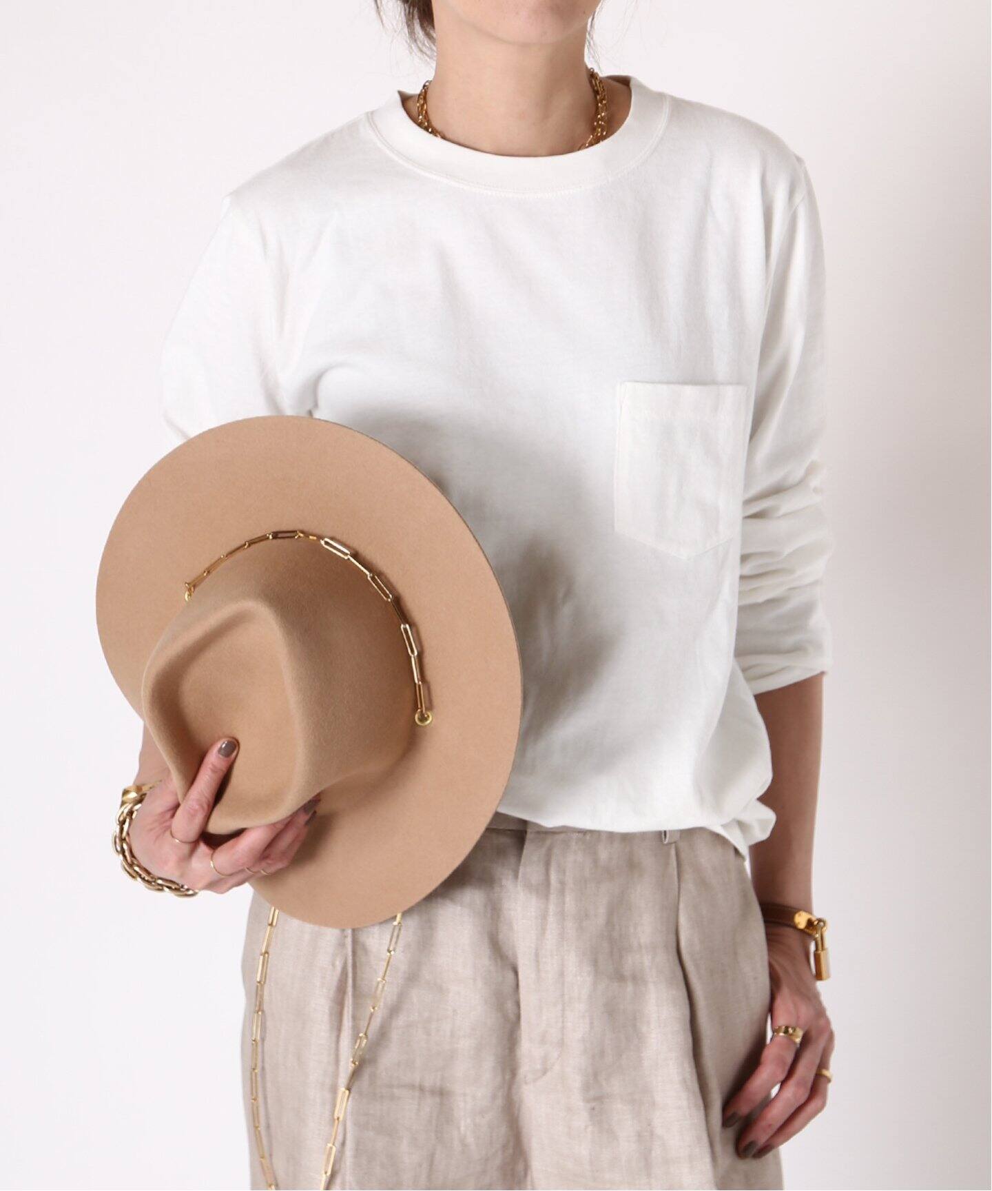 REMI RELIEF/レミレリーフ】ポケツキロンT（Tシャツ／カットソー  