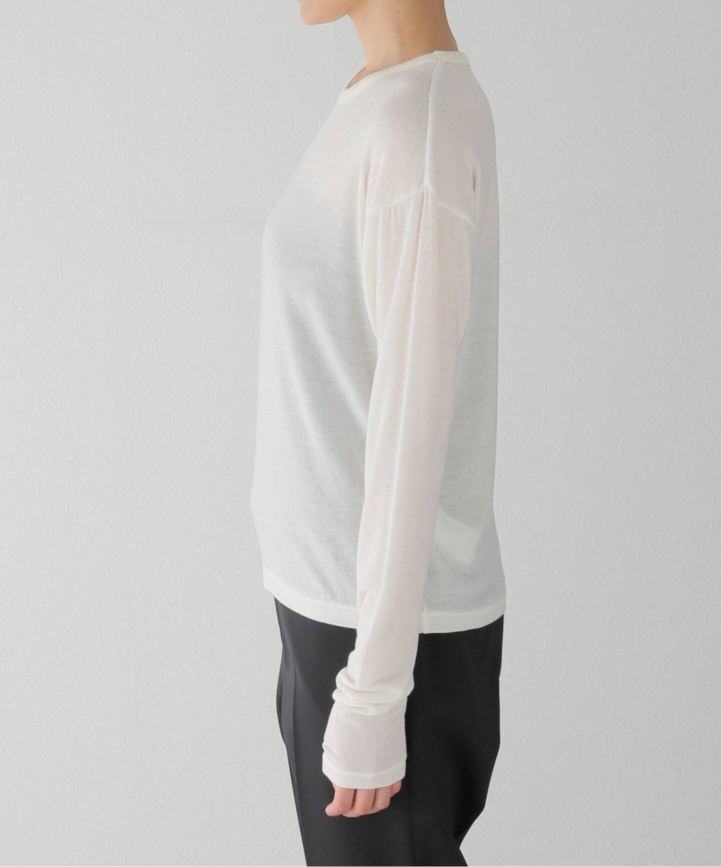 Cashmere Silk Sheer T Shirt（Tシャツ／カットソー）｜L