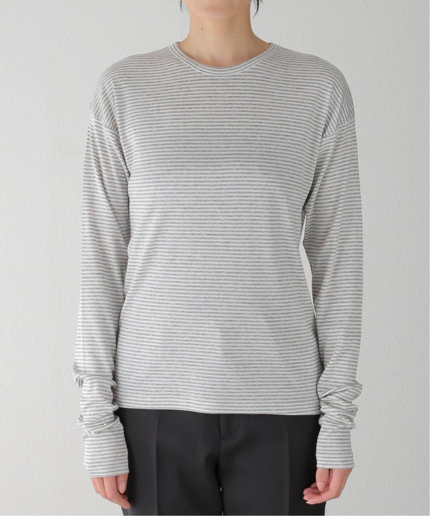 Sheer Border T Shirt（Tシャツ／カットソー）｜L