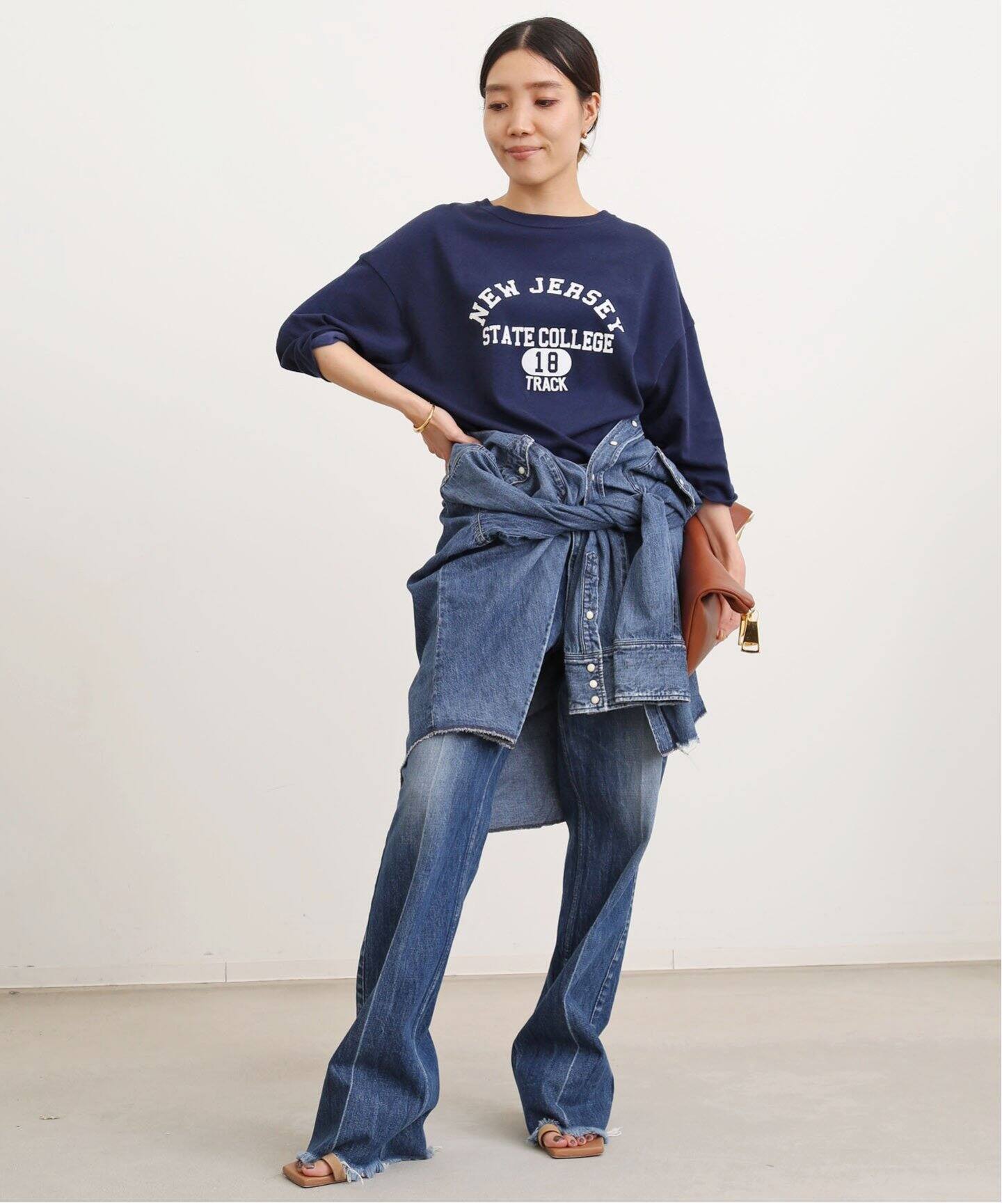 Americana/アメリカーナ】Football T-sh（Tシャツ／カットソー）｜L  