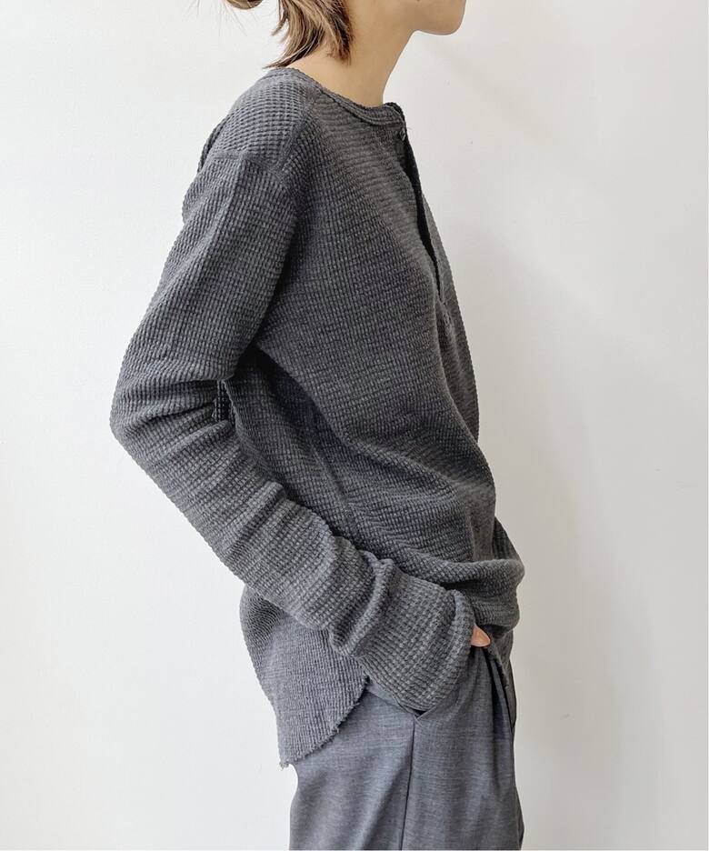 GOOD GRIEF!/グッドグリーフ】 HENLEY NECK THERMAL TOP（T 