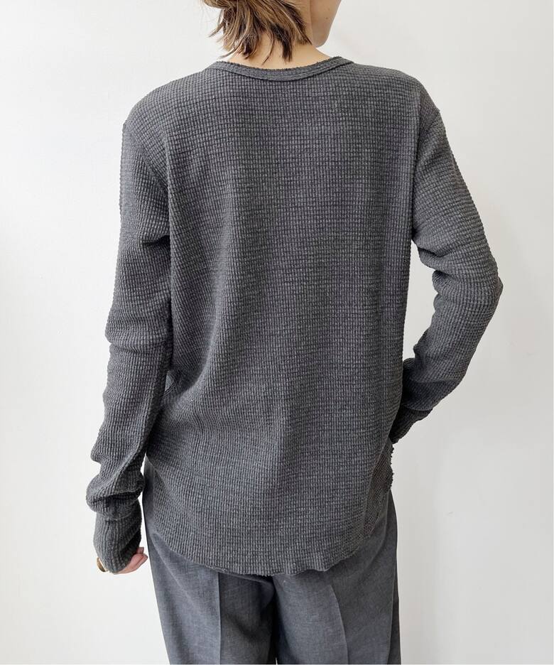 GOOD GRIEF!/グッドグリーフ】 HENLEY NECK THERMAL TOP（Tシャツ  