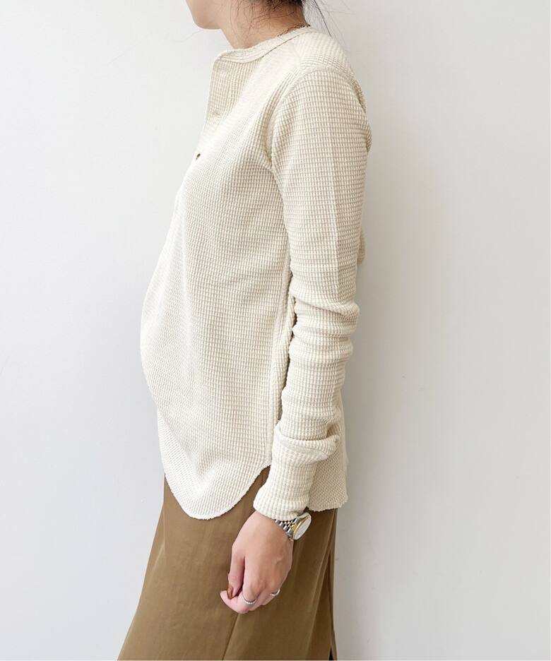 GOOD GRIEF!/グッドグリーフ】 HENLEY NECK THERMAL TOP（Tシャツ 