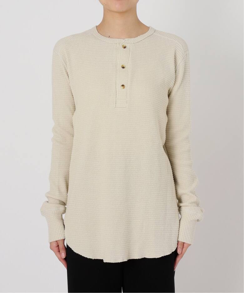 GOOD GRIEF!/グッドグリーフ】 HENLEY NECK THERMAL TOP（Tシャツ 