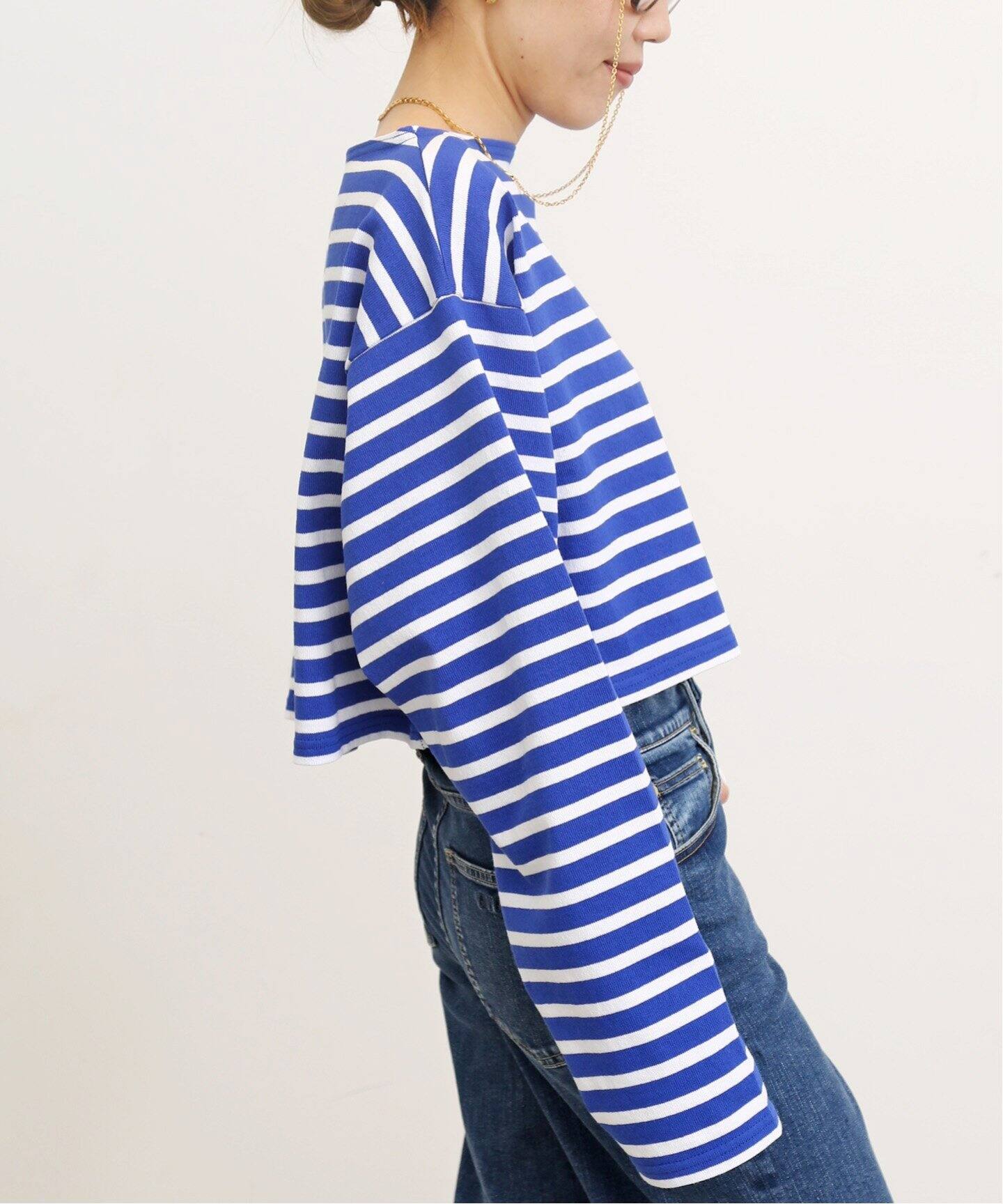 GOOD GRIEF!/グッドグリーフ】Short Border Tops（Tシャツ／カットソー 