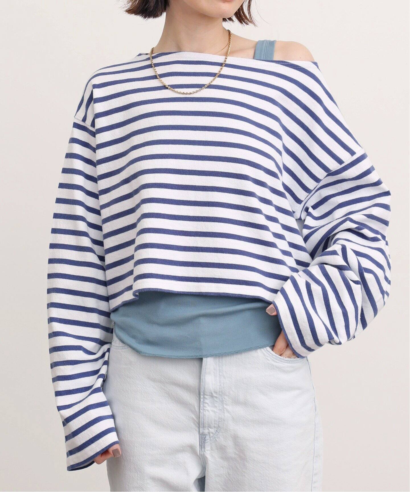 GOOD GRIEF！/グッドグリーフ】SHORT BORDER TOP VINTAGE（Tシャツ  