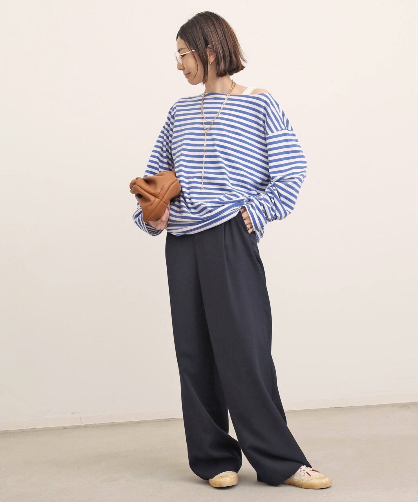GOOD GRIEF！/グッドグリーフ】NARROW BORDER TOP（Tシャツ 