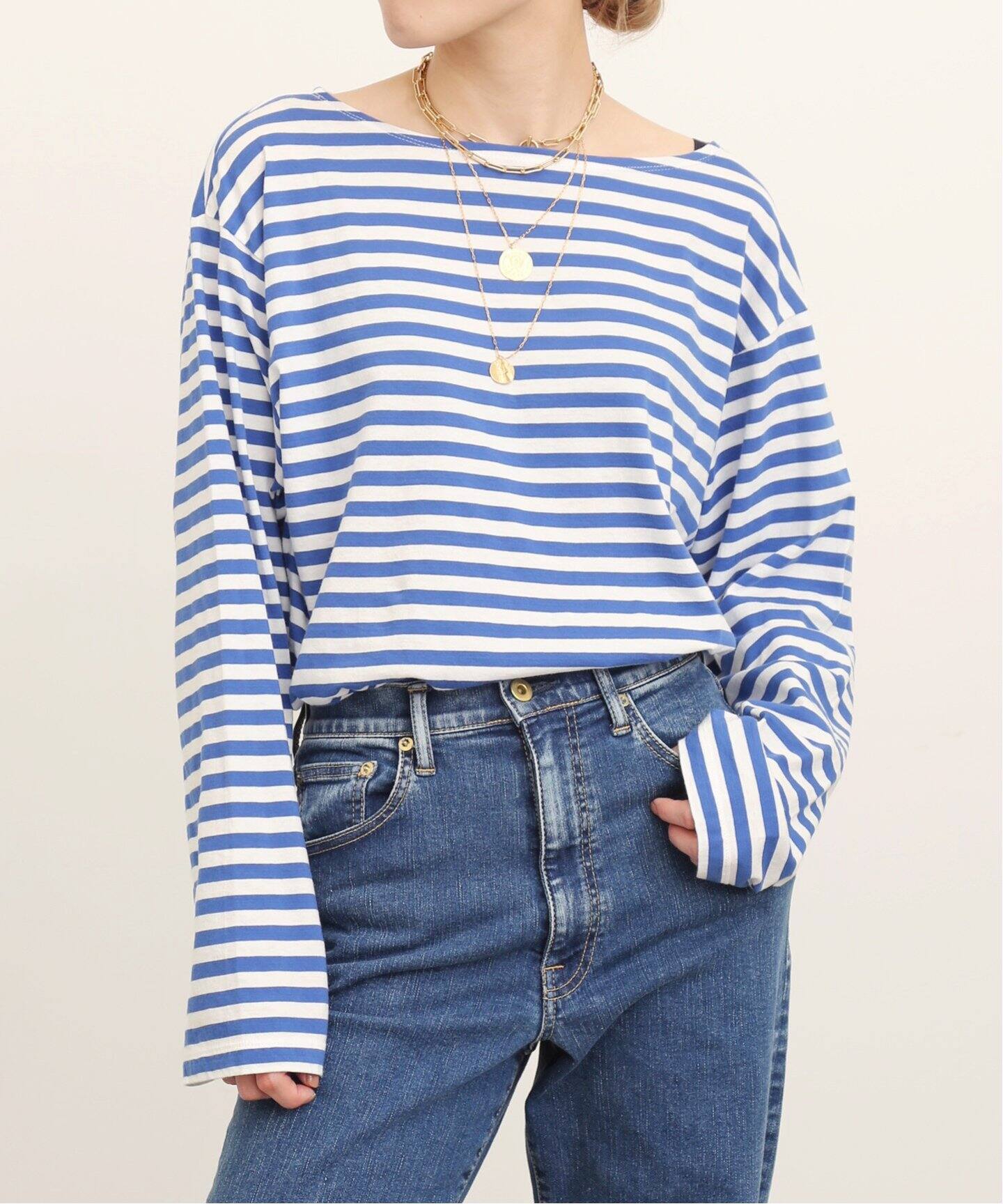 GOOD GRIEF！/グッドグリーフ】NARROW BORDER TOP（Tシャツ 
