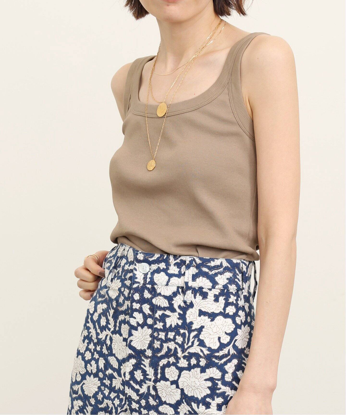 GOOD GRIEF!/グッドグリーフ】SQUARE NECK TANK TOP（タンクトップ 