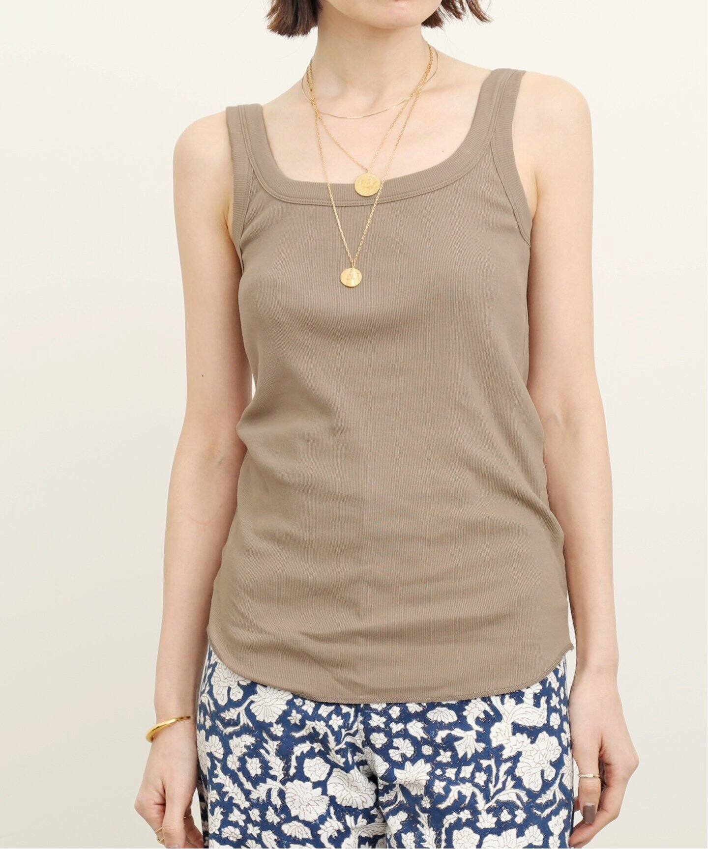 GOOD GRIEF!/グッドグリーフ】SQUARE NECK TANK TOP（タンクトップ 