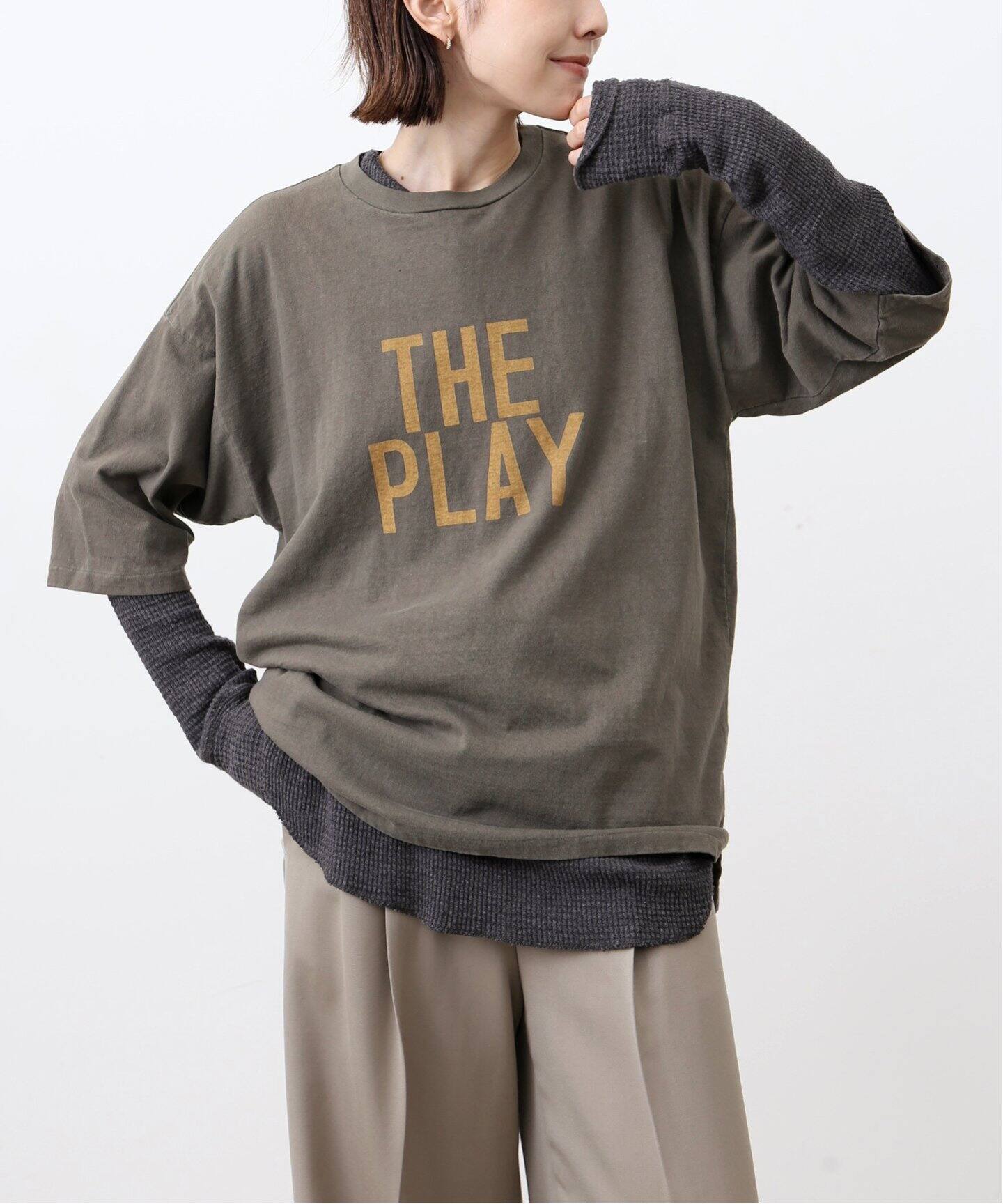 REMI RELIEF/レミレリーフ】 THE PLAY7ブソデTシャツ（Tシャツ  