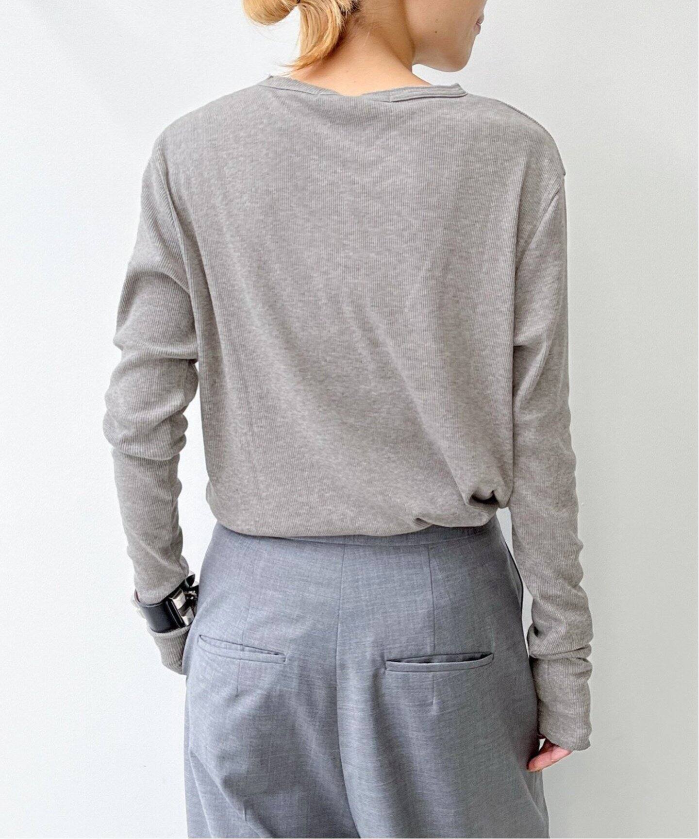 Rib Longsleeve T-sh（Tシャツ／カットソー）｜L