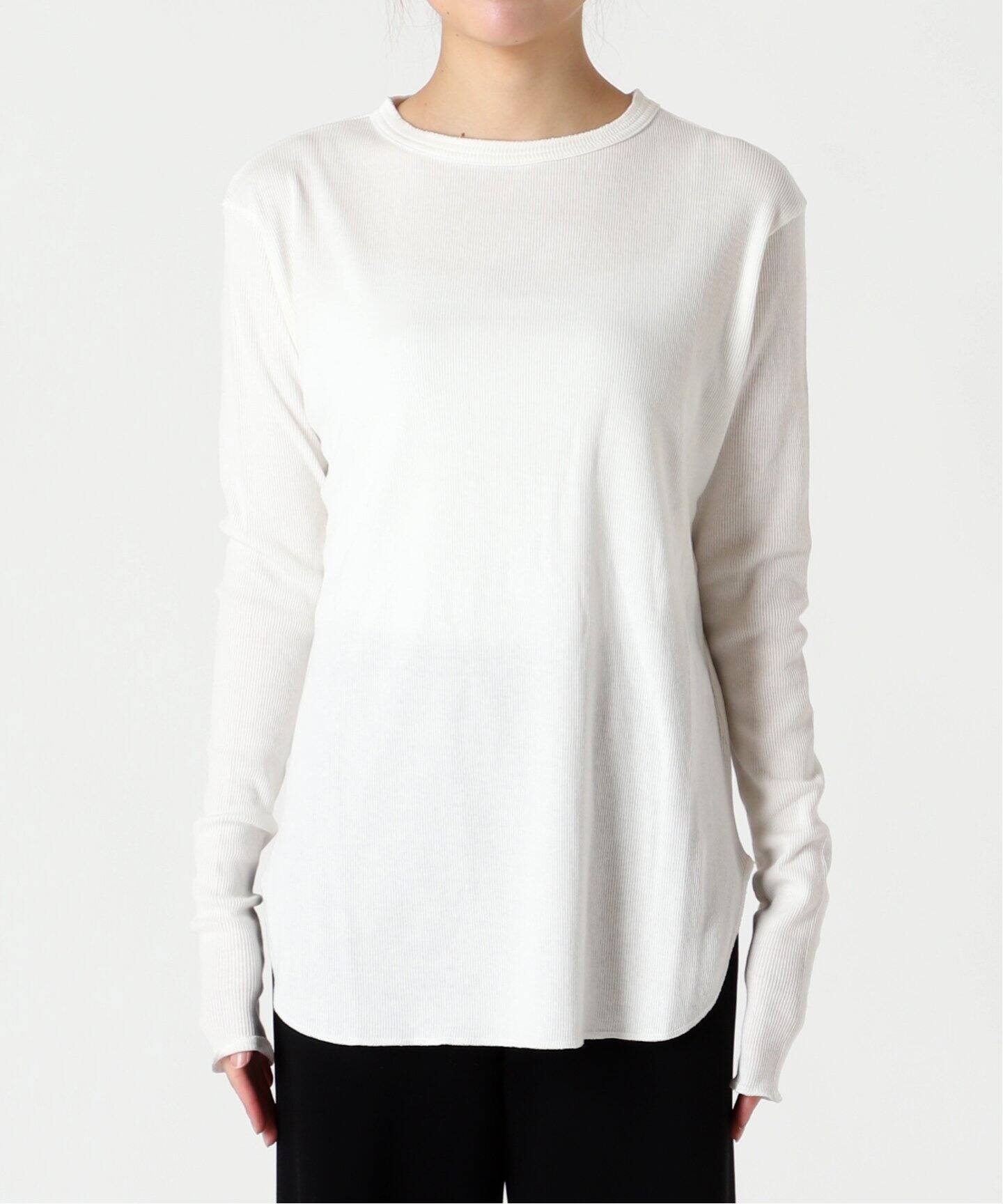 Rib Longsleeve T-sh（Tシャツ／カットソー）｜L 
