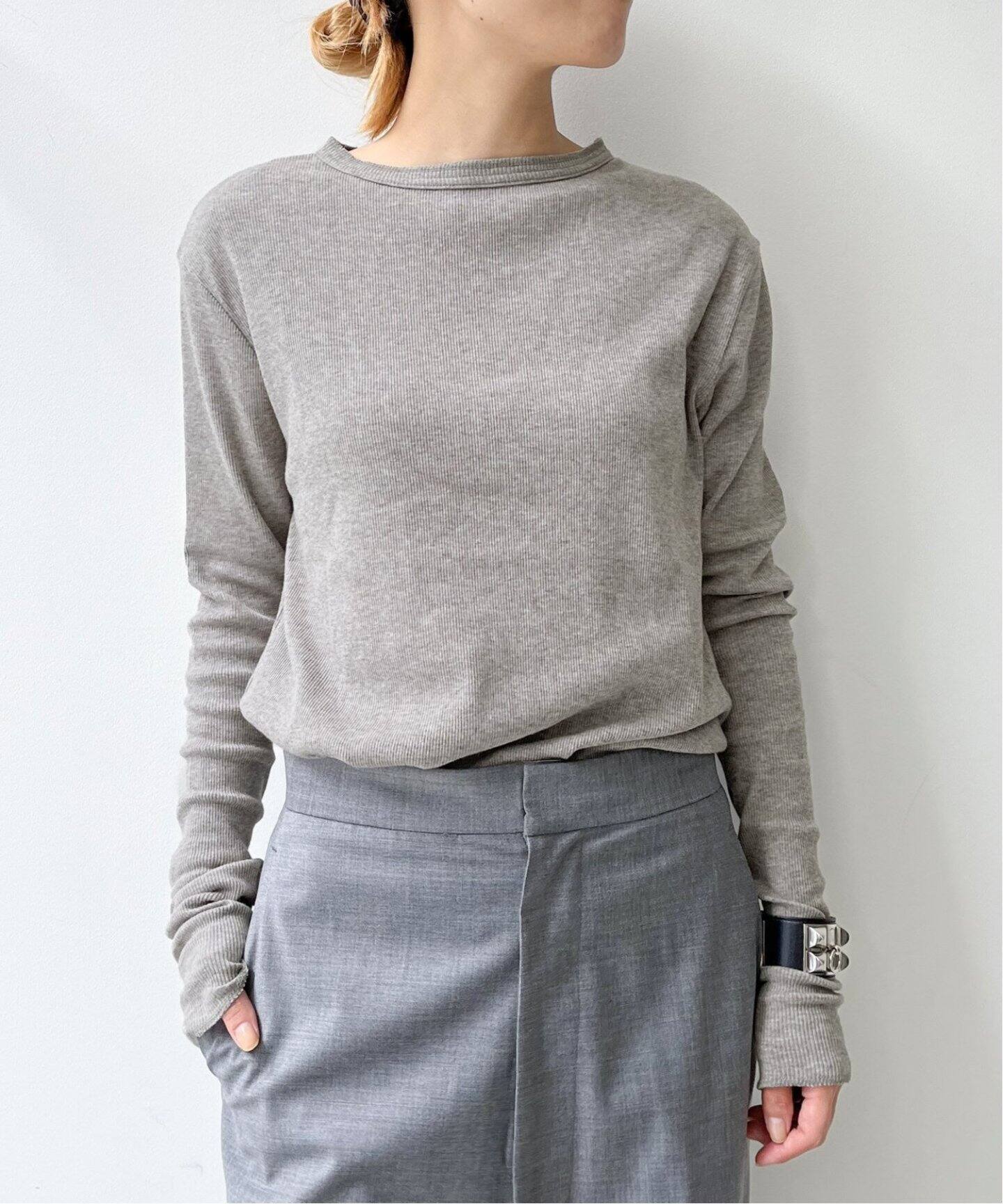 Rib Longsleeve T-sh（Tシャツ／カットソー）｜L