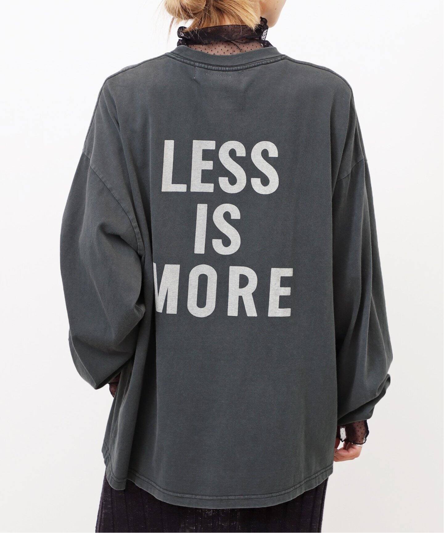 REMI RELIEF/レミレリーフ】 LESS IS MORE L/S T-SH（Tシャツ  
