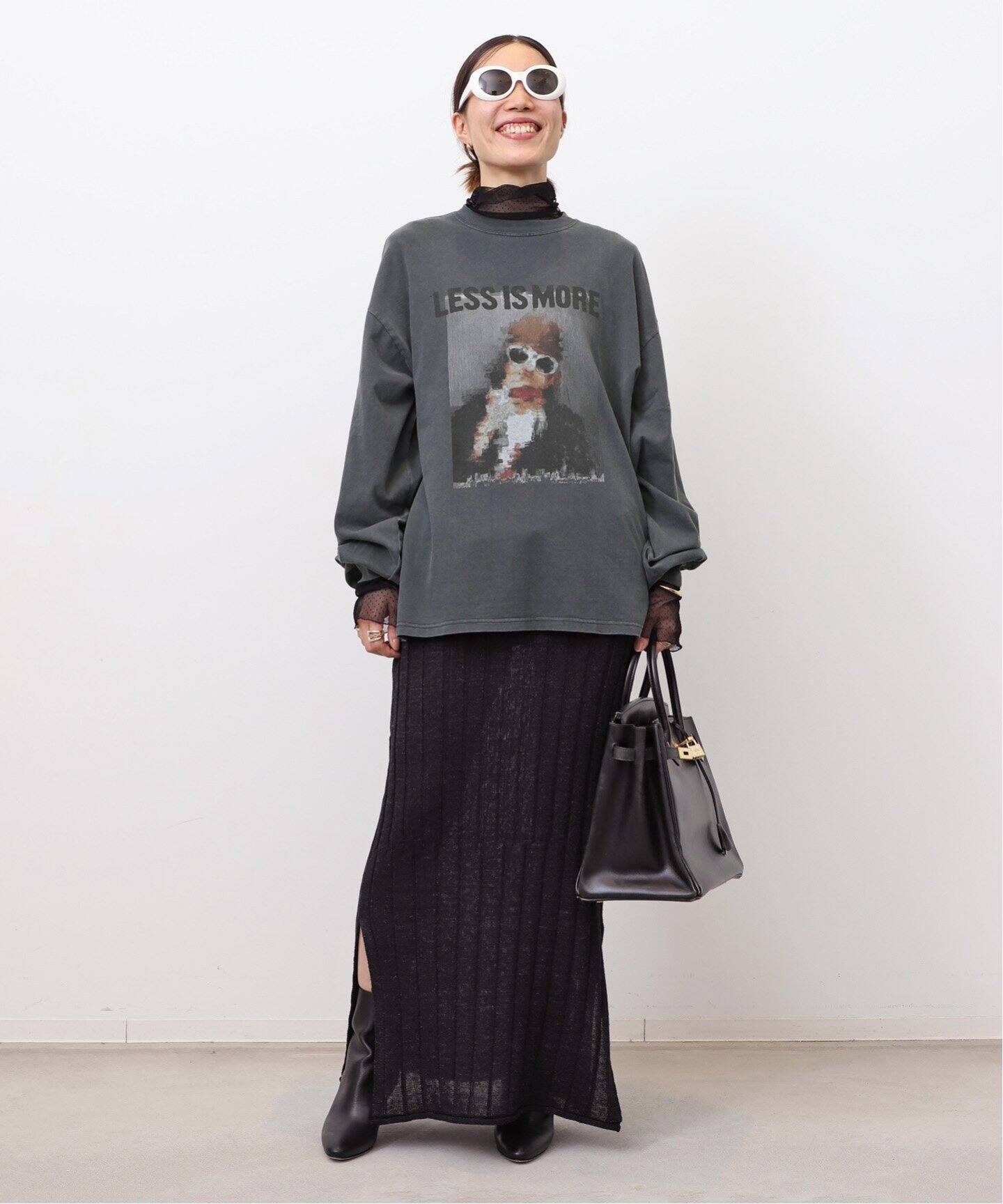 REMI RELIEF/レミレリーフ】 LESS IS MORE L/S T-SH（Tシャツ 