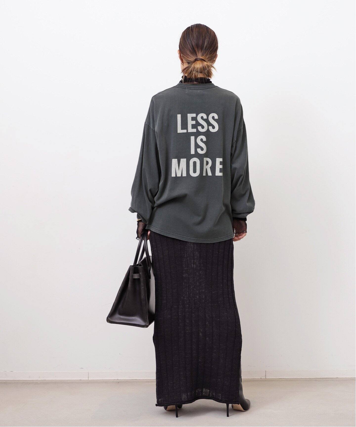 REMI RELIEF/レミレリーフ】 LESS IS MORE L/S T-SH（Tシャツ 