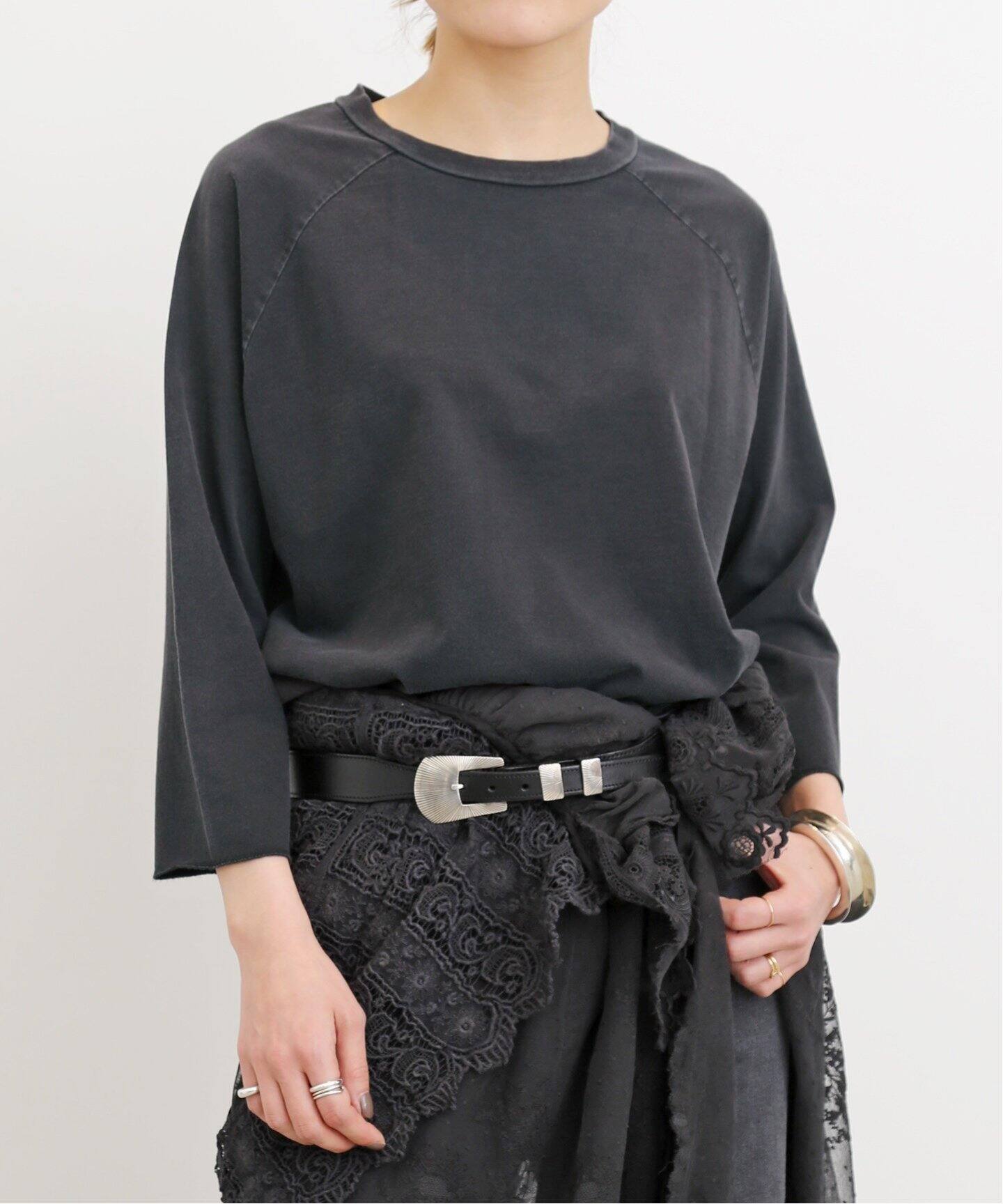 REMI RELIEF/レミレリーフ】ラグランスリーブカットソー（T 