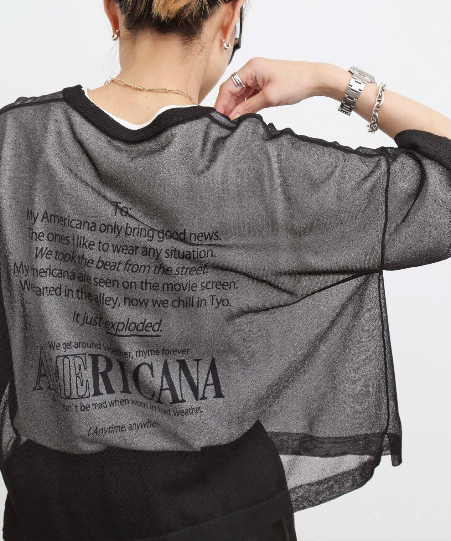 Americana/アメリカーナ】AMRCN T-SH（Tシャツ／カットソー）｜L 