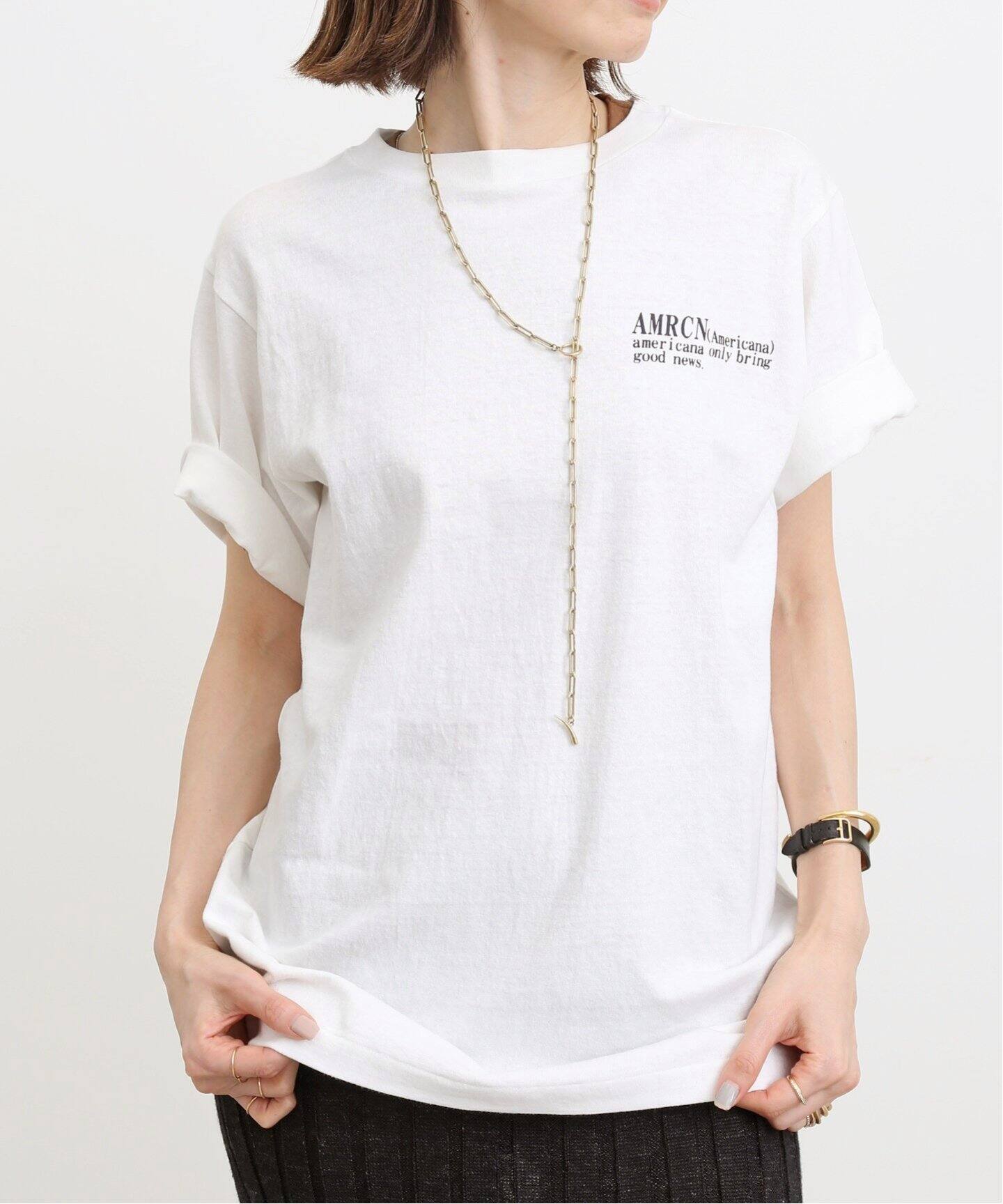 Americana/アメリカーナ】AMRCN T-SH（Tシャツ／カットソー）｜L  