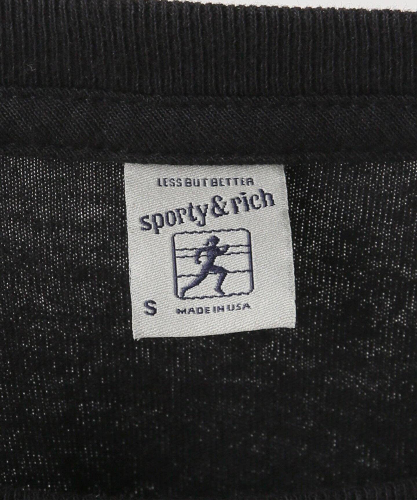 SPORTY&RICH/スポーティアンドリッチ】SERIF LOGO MUSCLE TEE（Tシャツ  