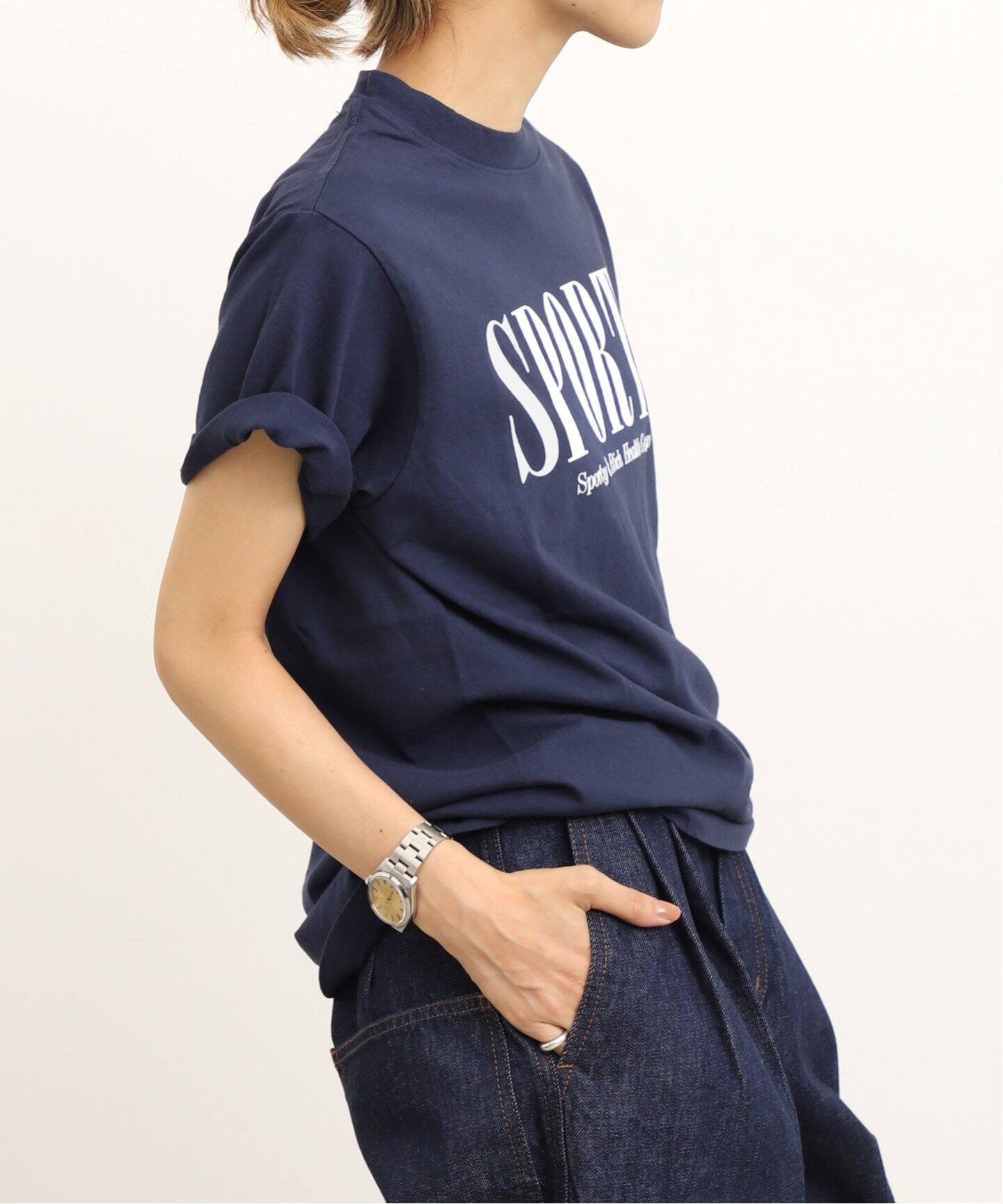 SPORTY&RICH】 SPORTS T-SHIRT（Tシャツ／カットソー）｜L