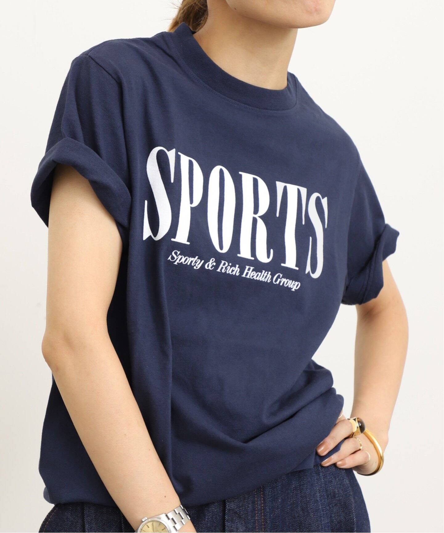 SPORTY&RICH】 SPORTS T-SHIRT（Tシャツ／カットソー）｜L
