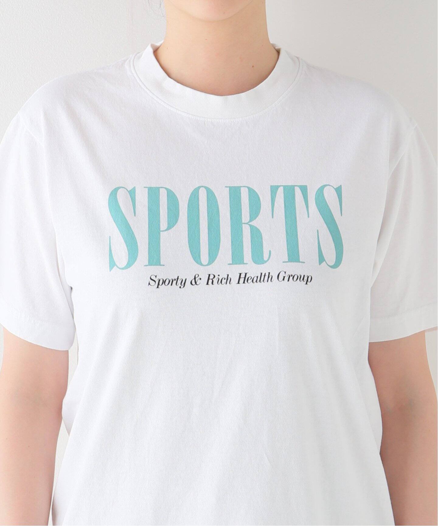 SPORTY&RICH/スポーティアンドリッチ】SPORTS T-SHIRT（Tシャツ  
