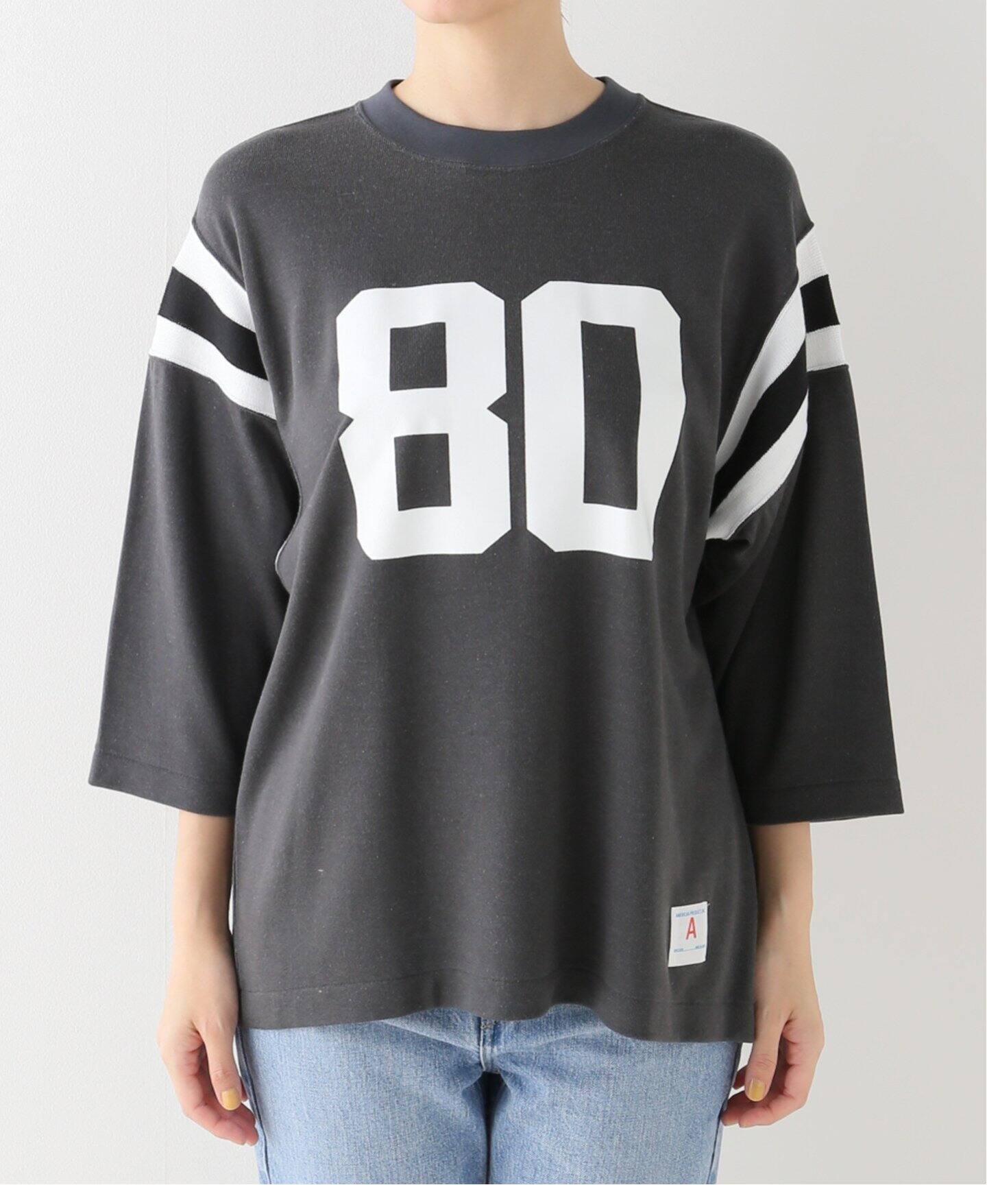 AMERICANA/アメリカーナ】 80 PRINT FOOTBALL T SHIRT（Tシャツ 
