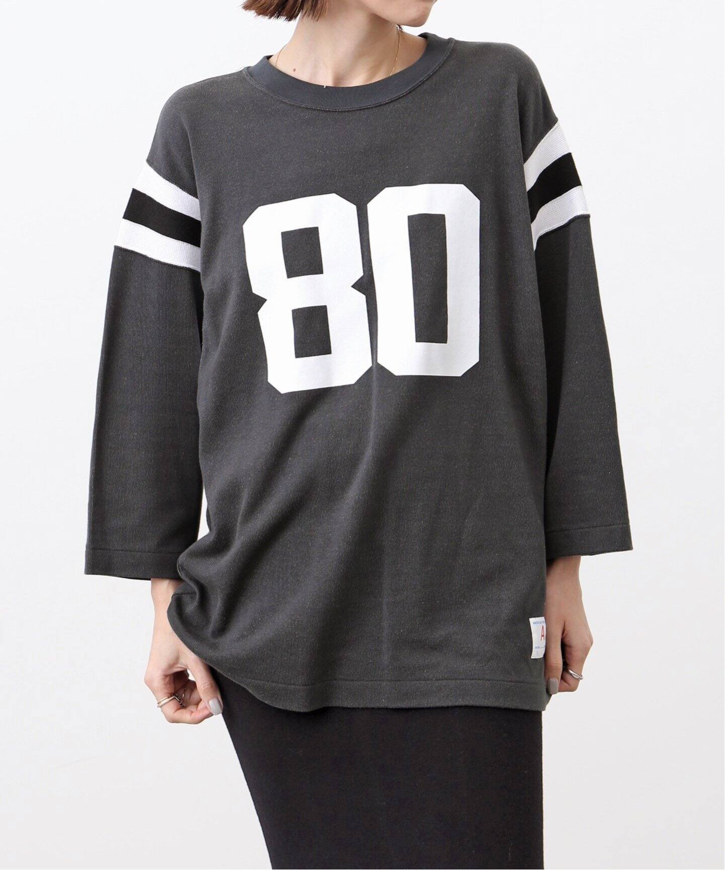 AMERICANA/アメリカーナ】 80 PRINT FOOTBALL T SHIRT（Tシャツ 