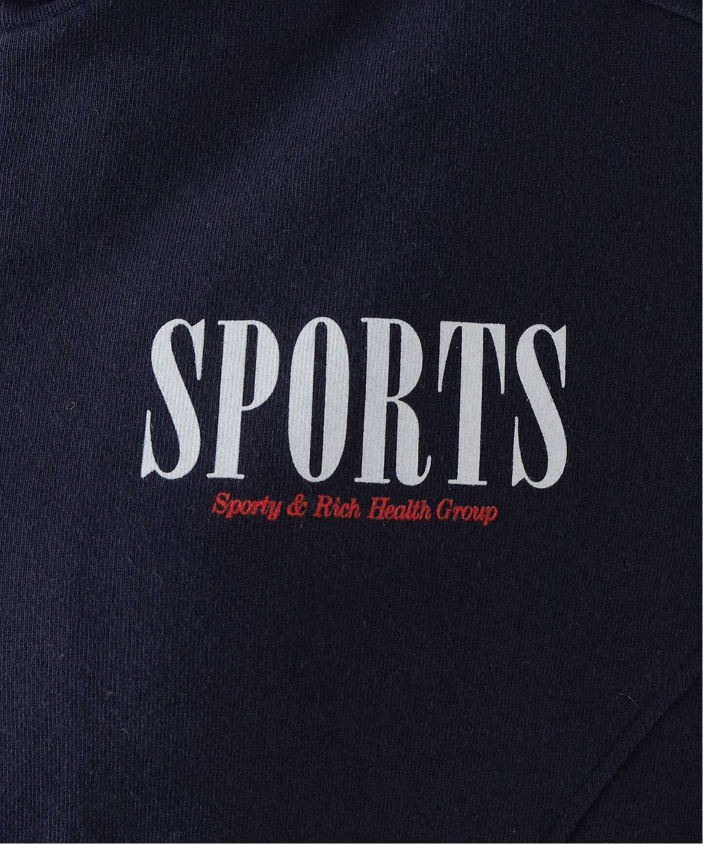 SPORTY&RICH/スポーティアンドリッチ】 SPORTS HALF ZIP SWEAT  