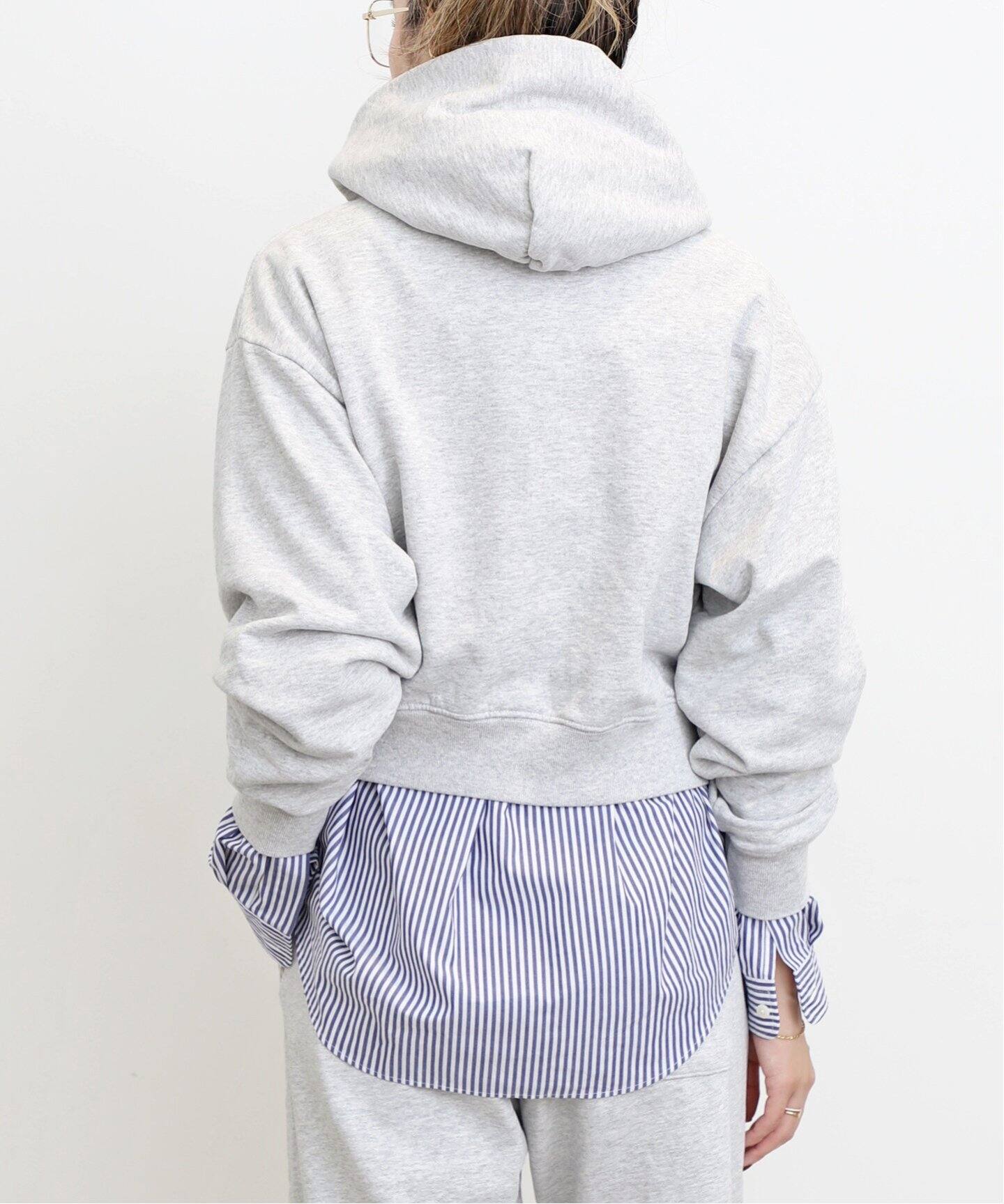 SPORTY&RICH】 CROPPED HOODIE（パーカー）｜L