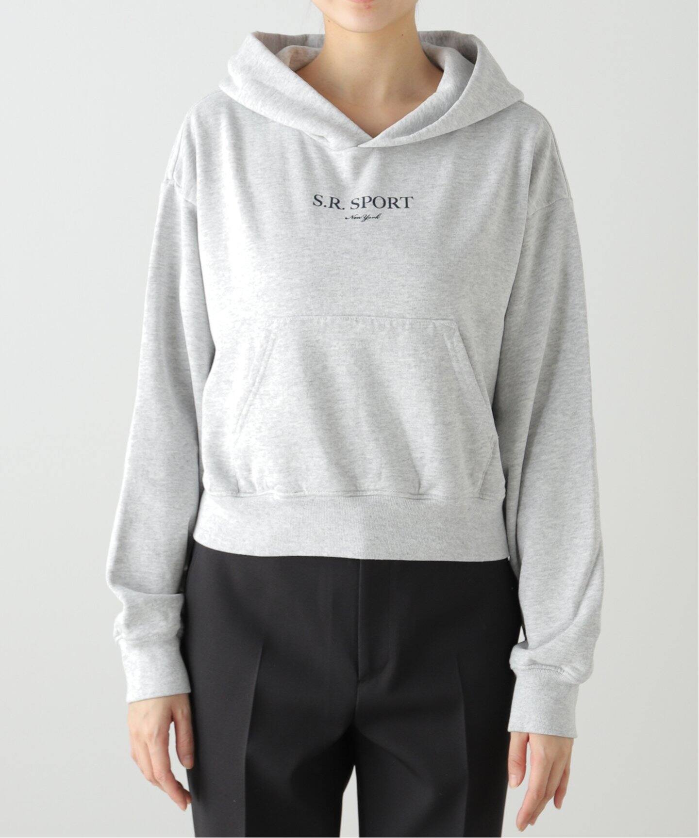SPORTY&RICH】 CROPPED HOODIE（パーカー）｜L 