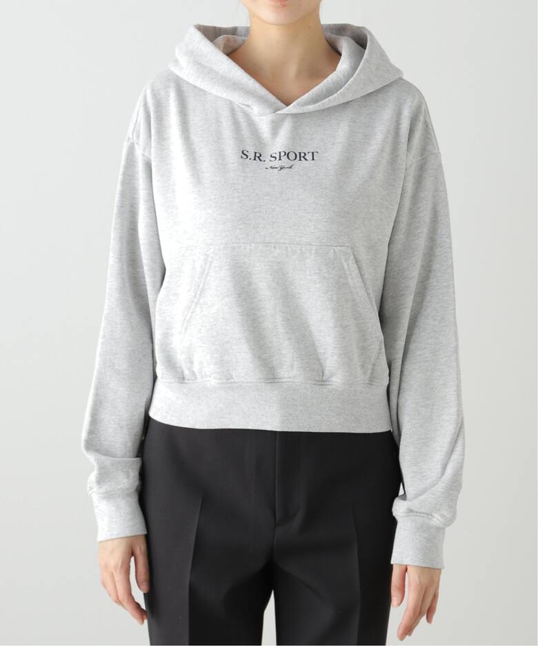 SPORTY&RICH】 CROPPED HOODIE（パーカー）｜L