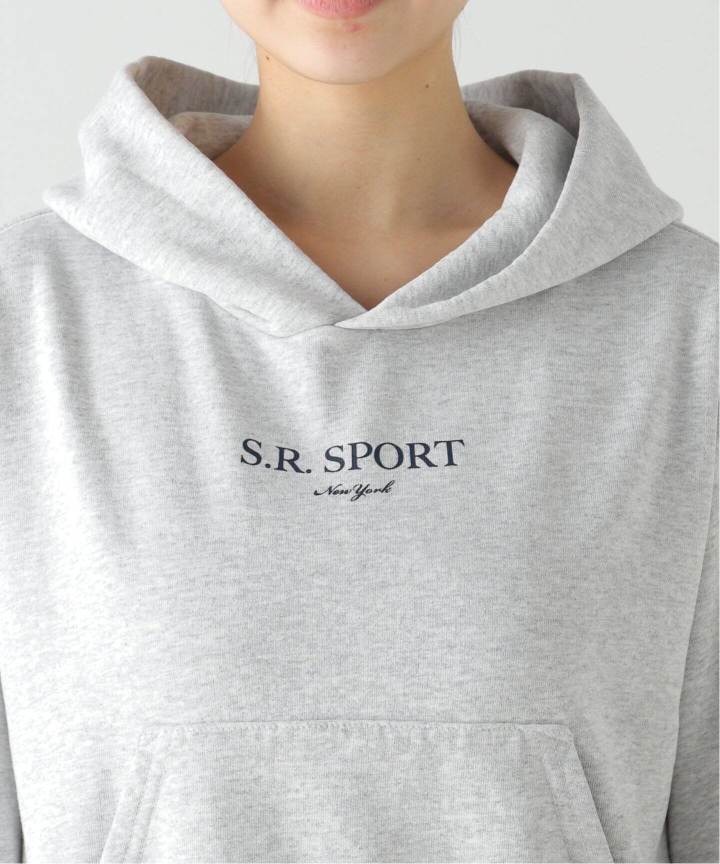 SPORTY&RICH】 CROPPED HOODIE（パーカー）｜L