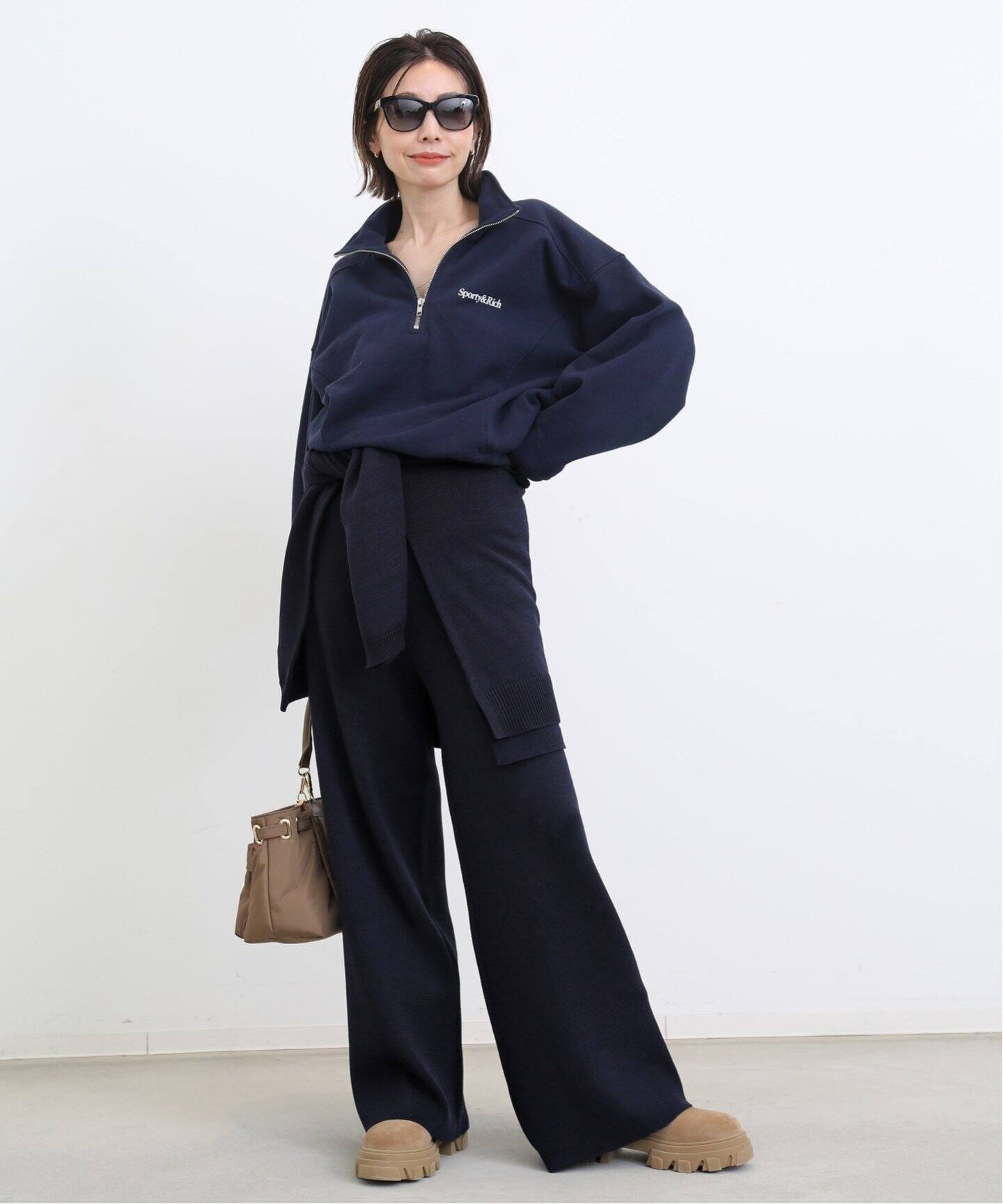 SPORTY&RICH/スポーティアンドリッチ】New Health QT ZIP SWEAT 