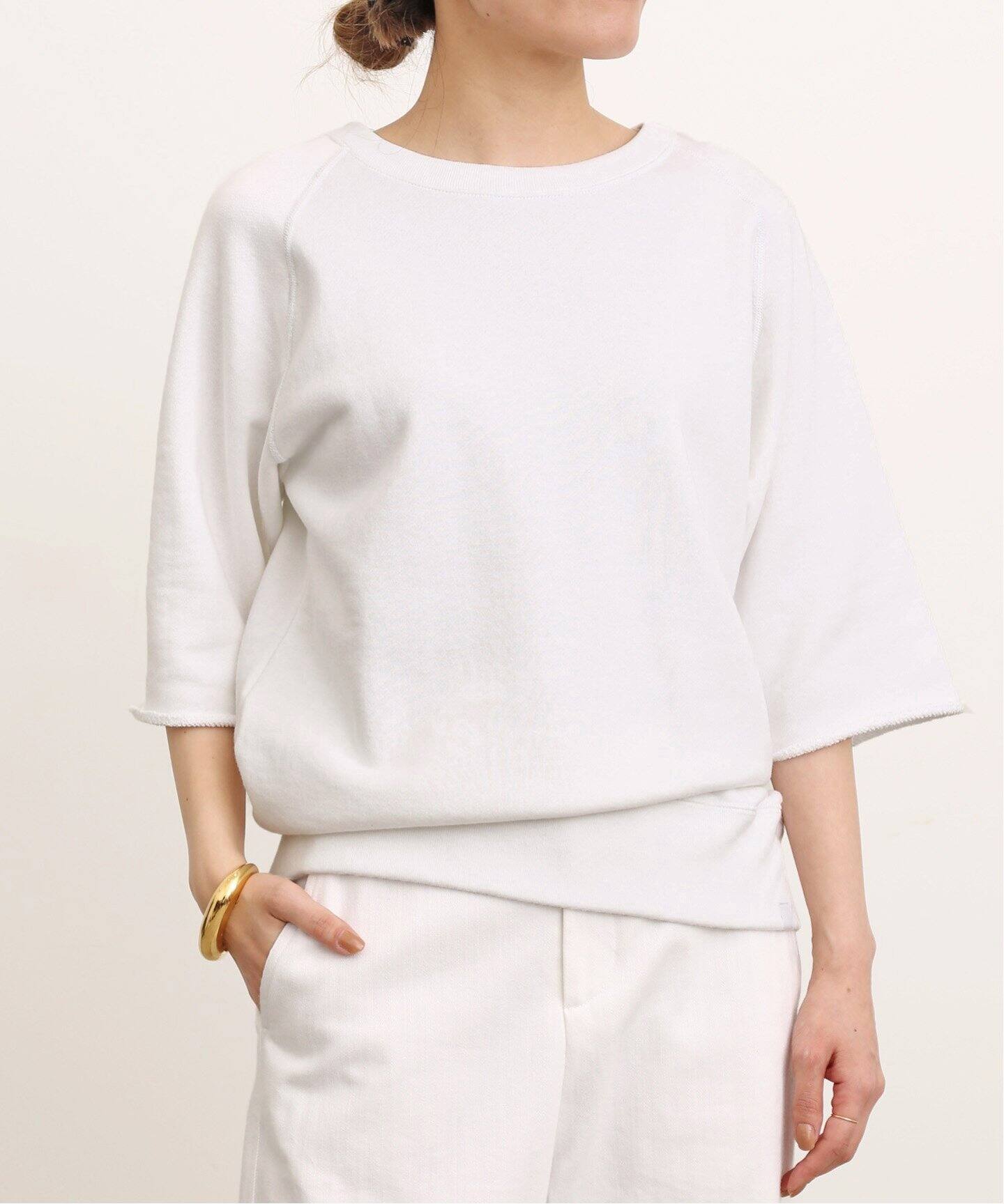 LOOPWHEELER x LOWERCASE】Half sleeve Sweat（Tシャツ／カットソー  