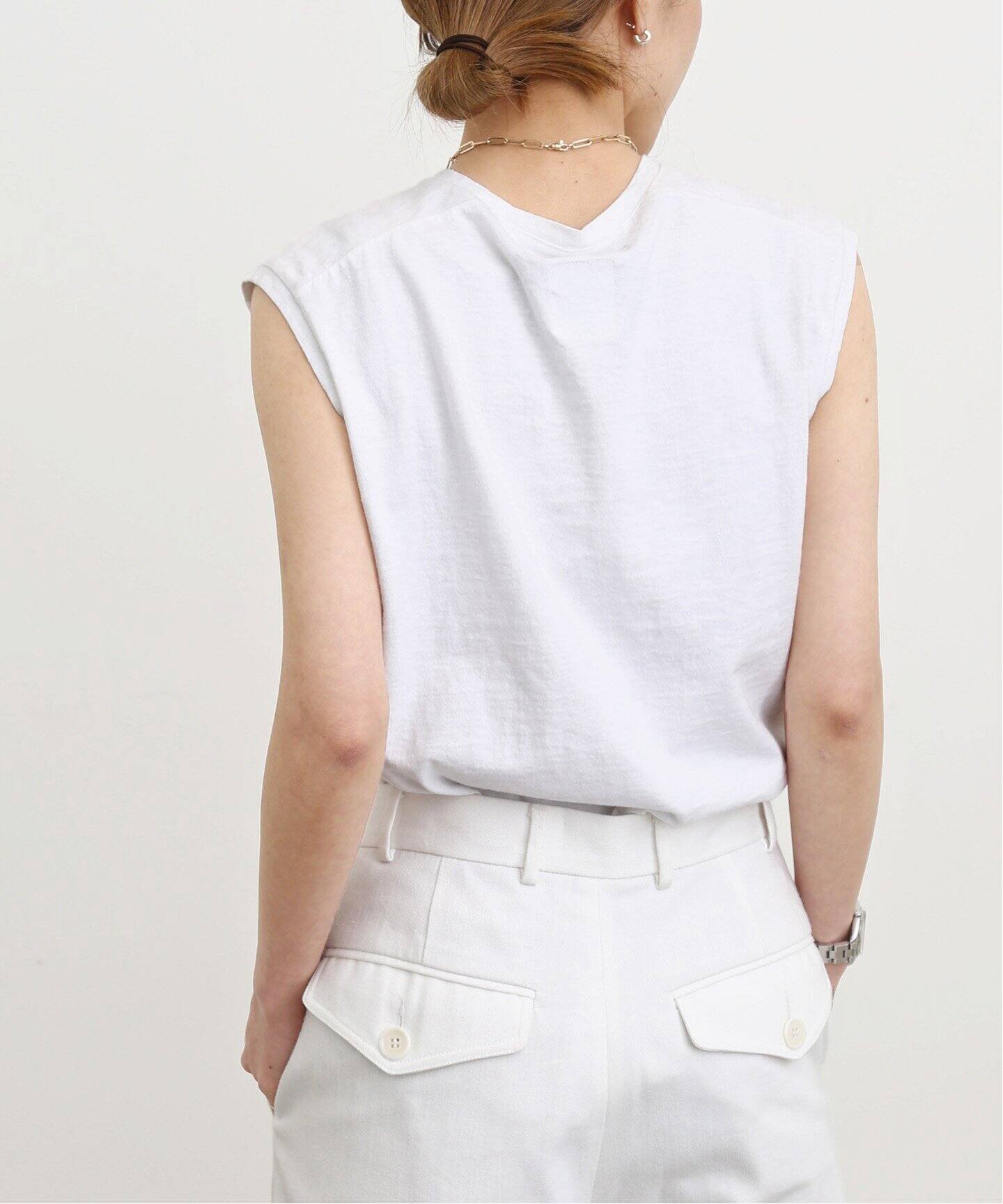 MADISONBLUE/マディソンブルー】HELLO NO SLEEVE TEE（タンクトップ  