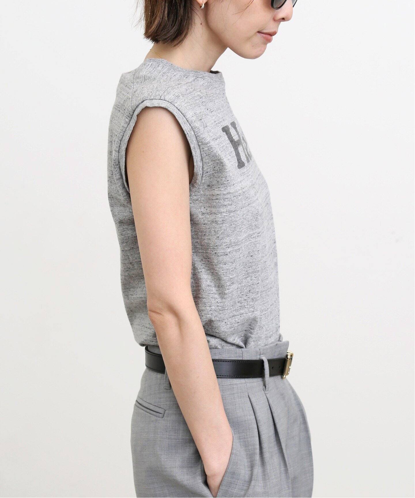 MADISONBLUE/マディソンブルー】HELLO NO SLEEVE TEE（タンクトップ  